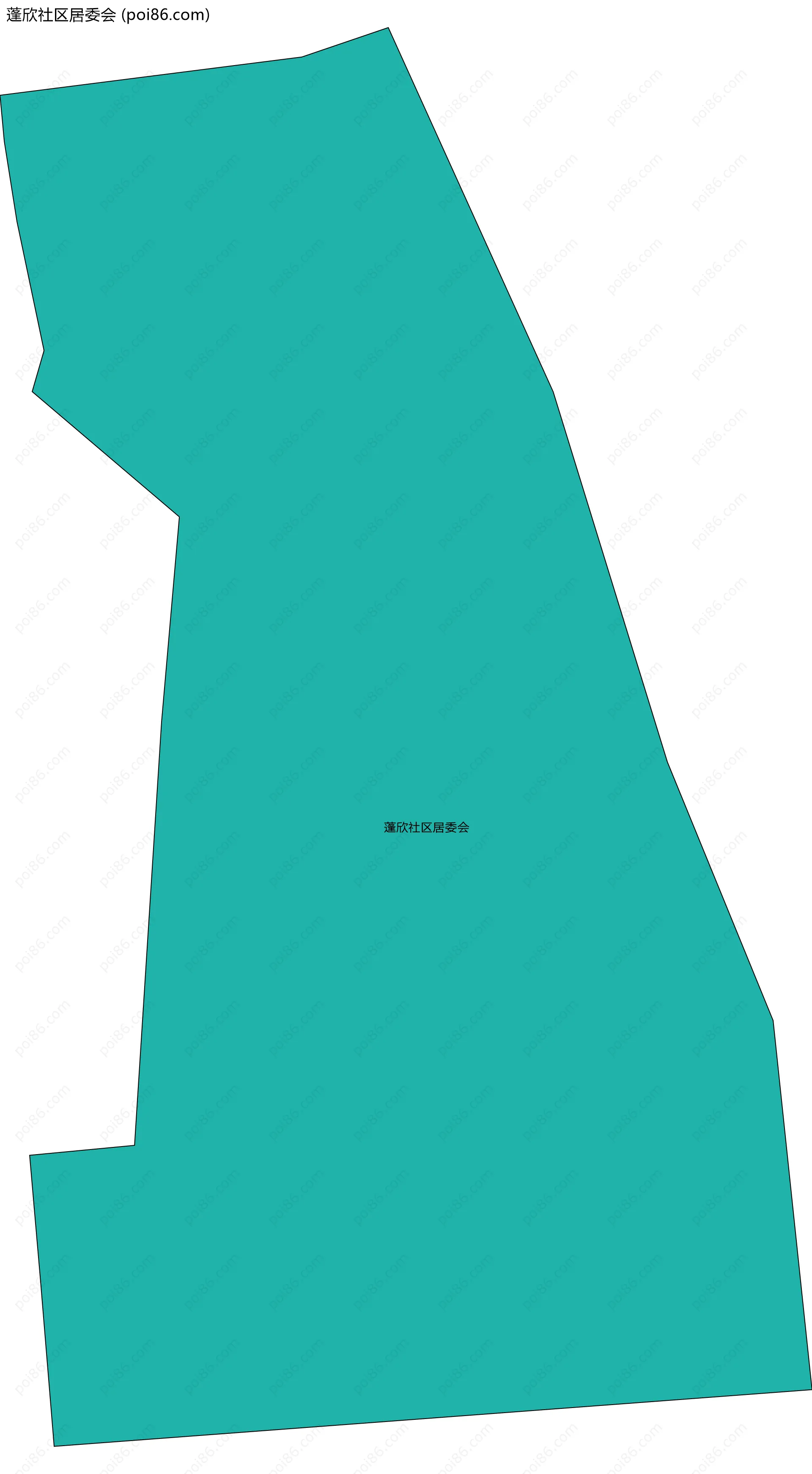 蓬欣社区居委会边界地图