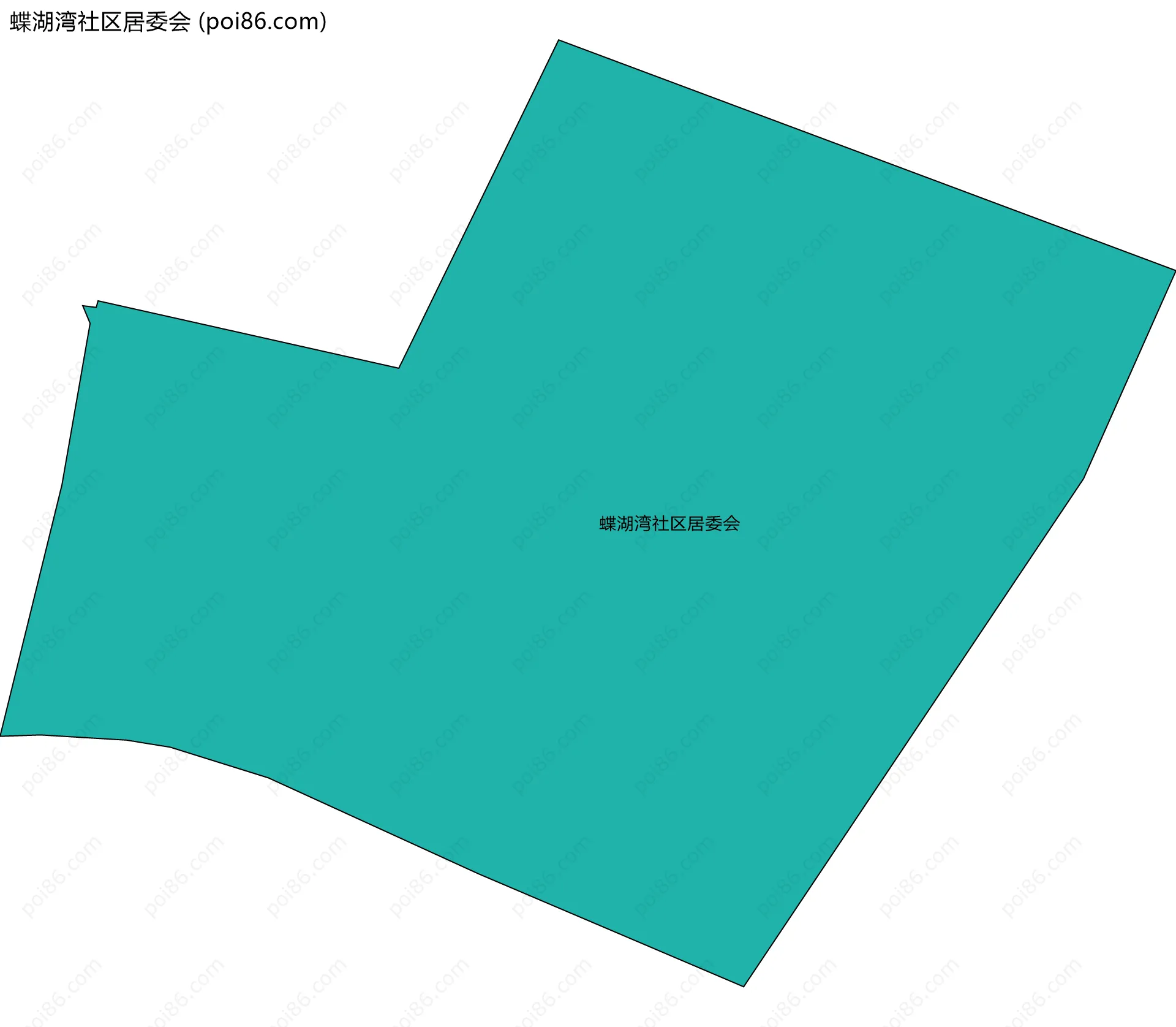 蝶湖湾社区居委会边界地图