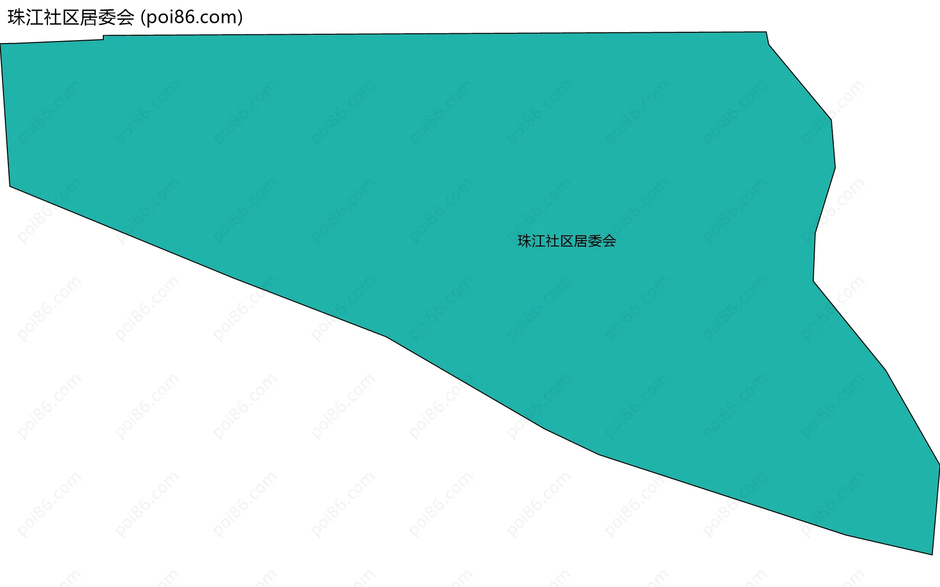 珠江社区居委会边界地图