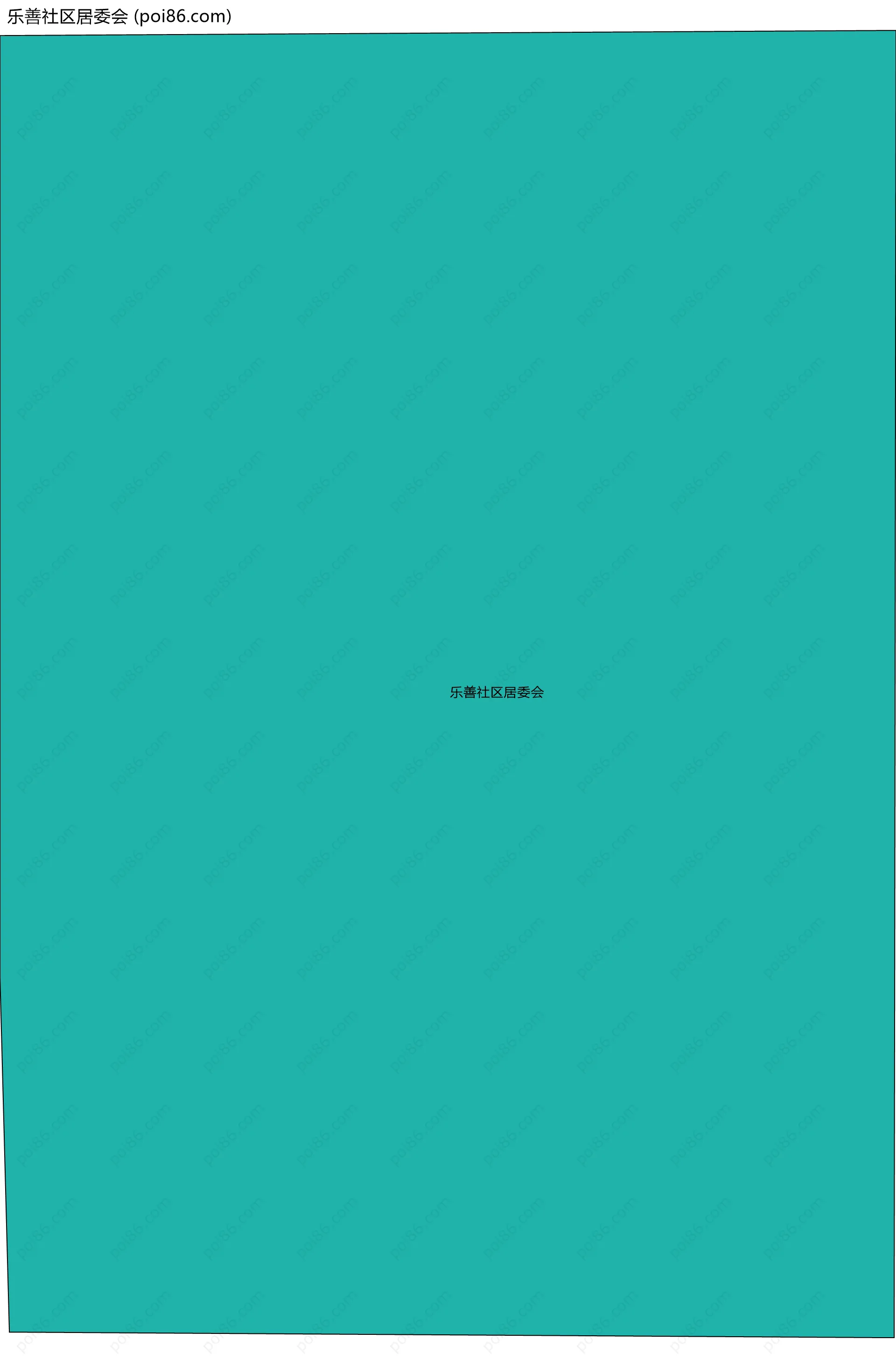 乐善社区居委会边界地图