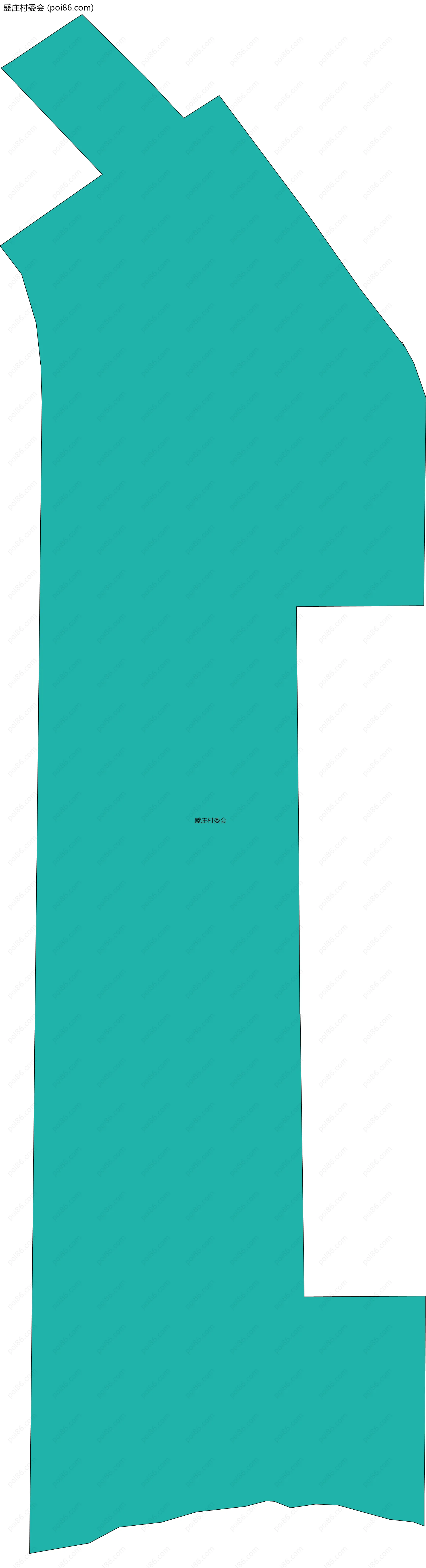 盛庄村委会边界地图