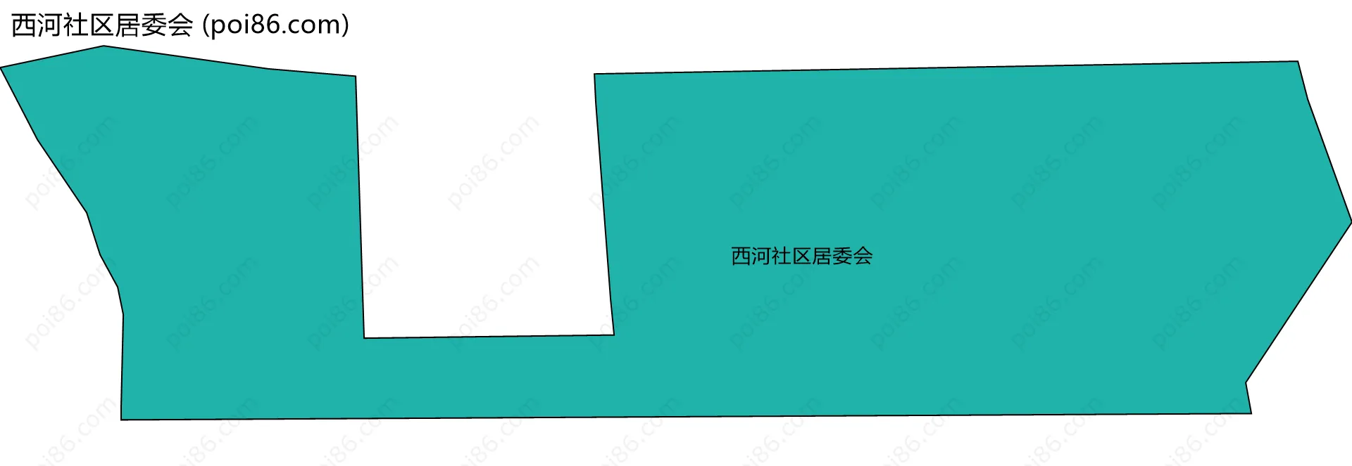 西河社区居委会边界地图
