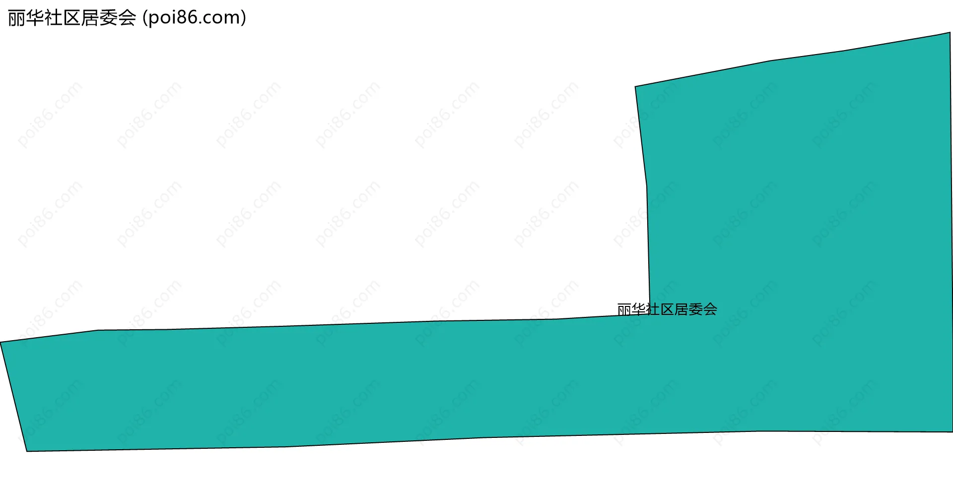丽华社区居委会边界地图