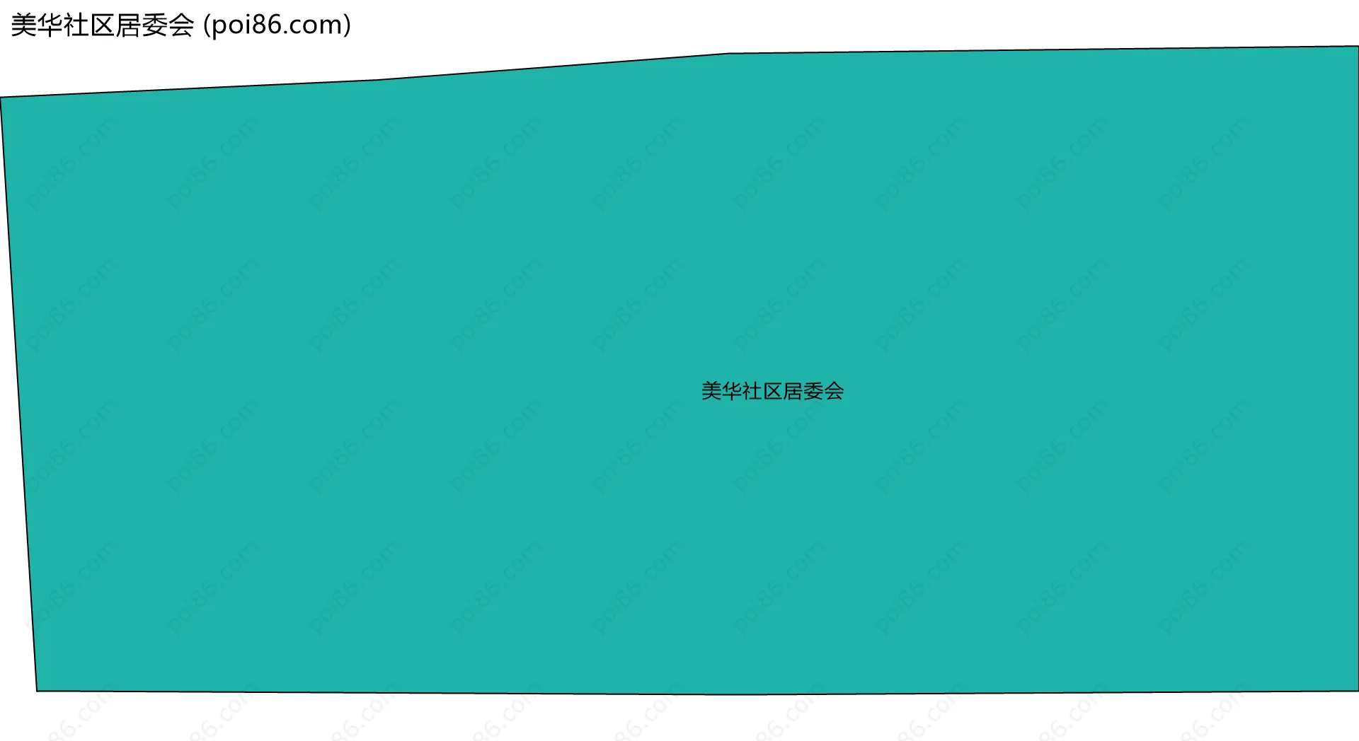 美华社区居委会边界地图