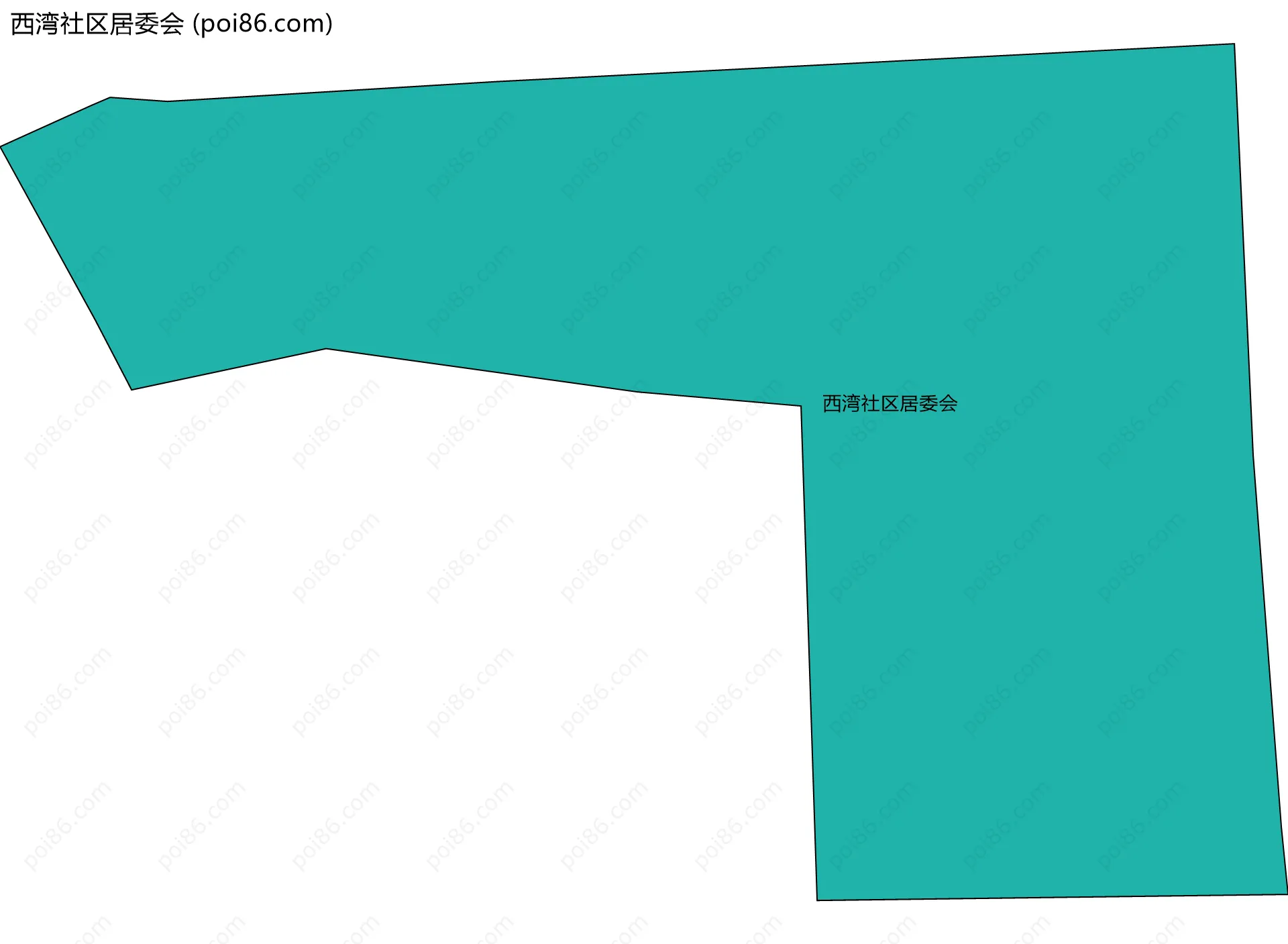 西湾社区居委会边界地图