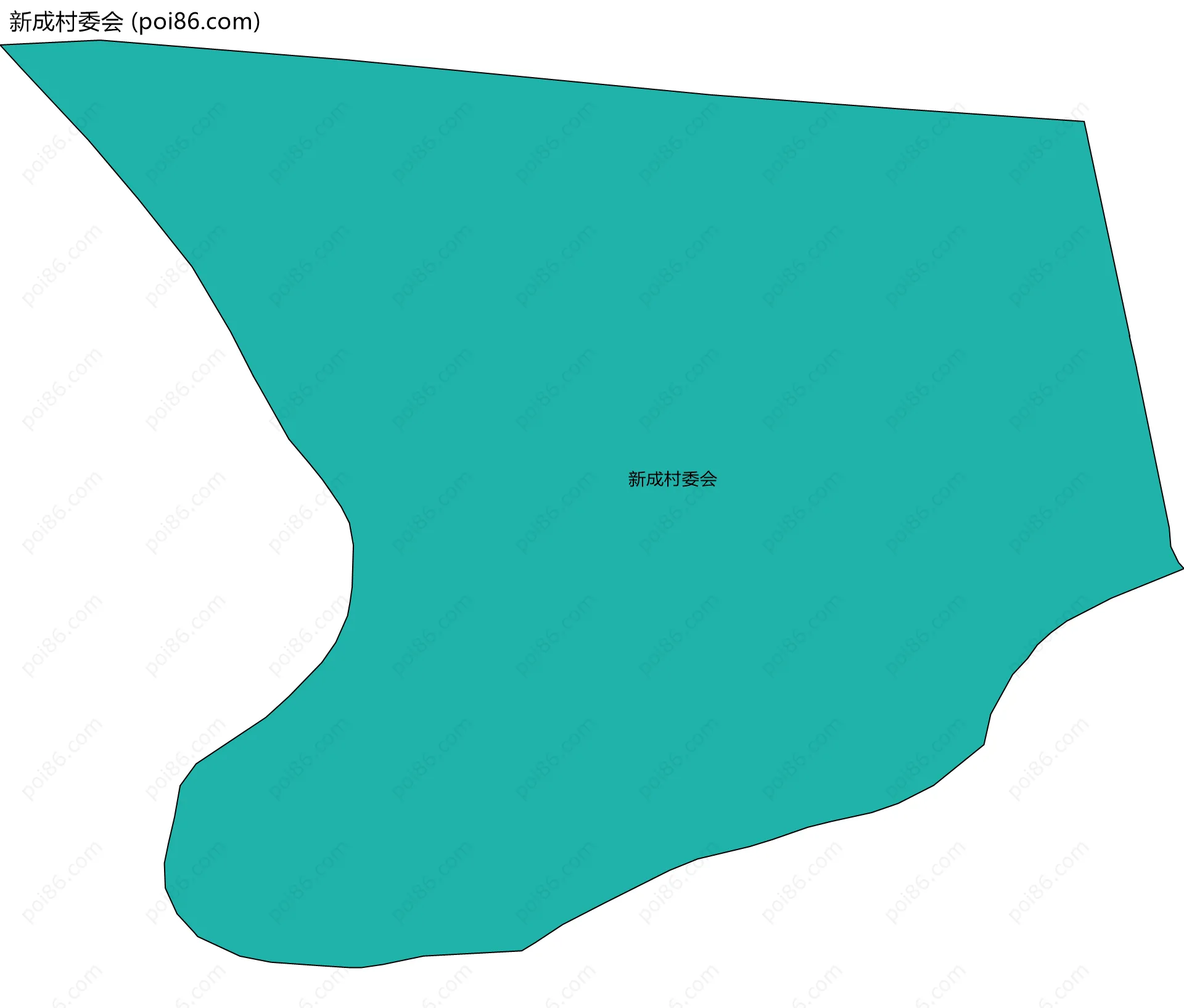 新成村委会边界地图