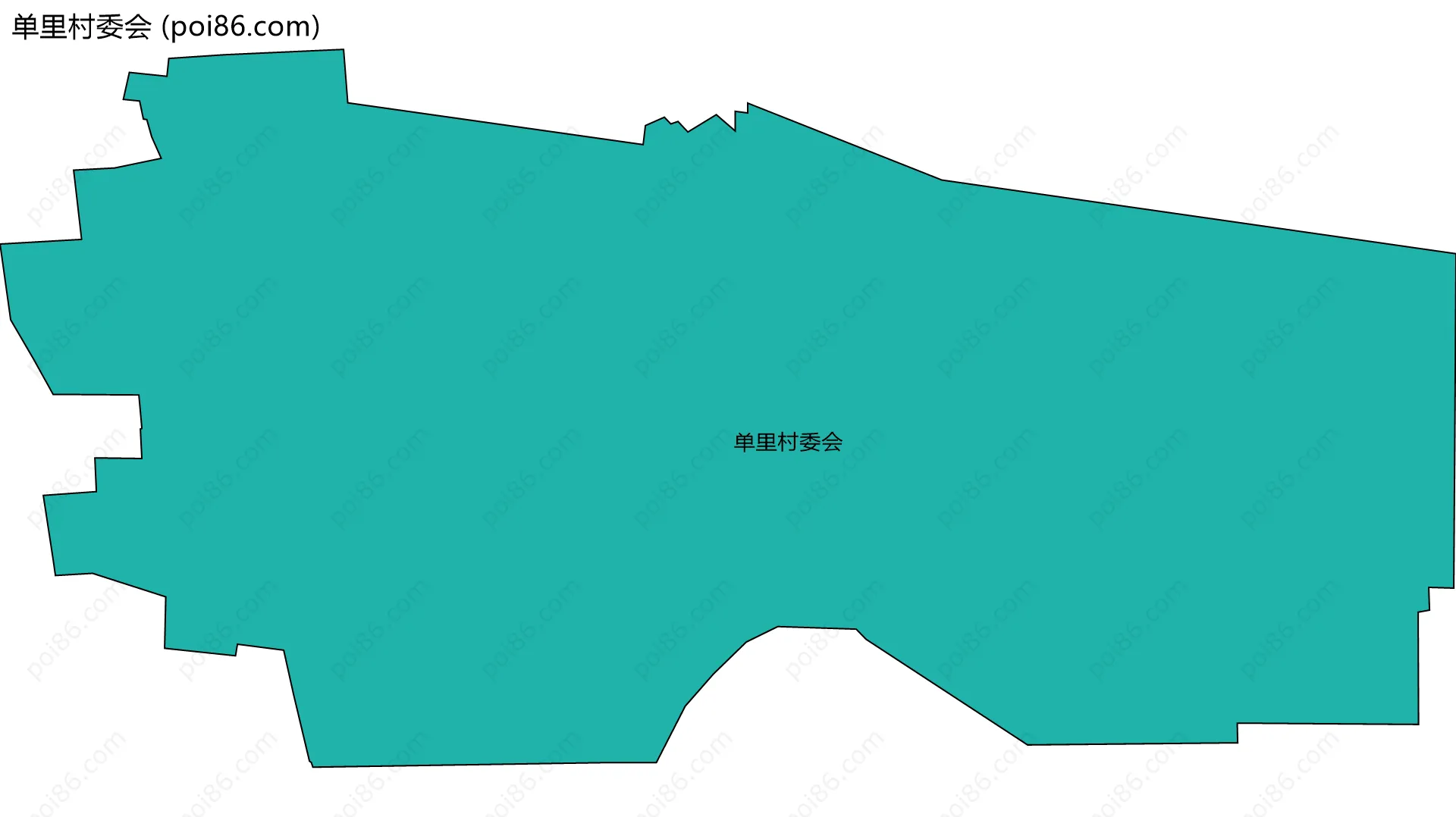 单里村委会边界地图