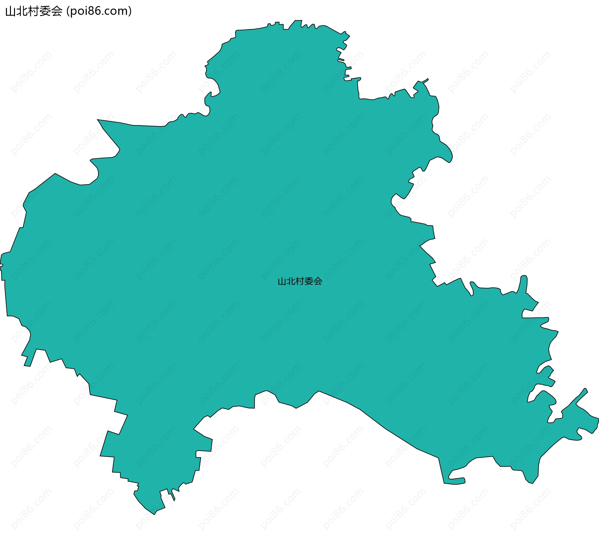 山北村委会边界地图