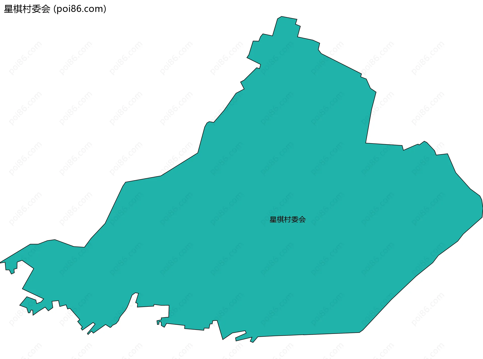 星棋村委会边界地图