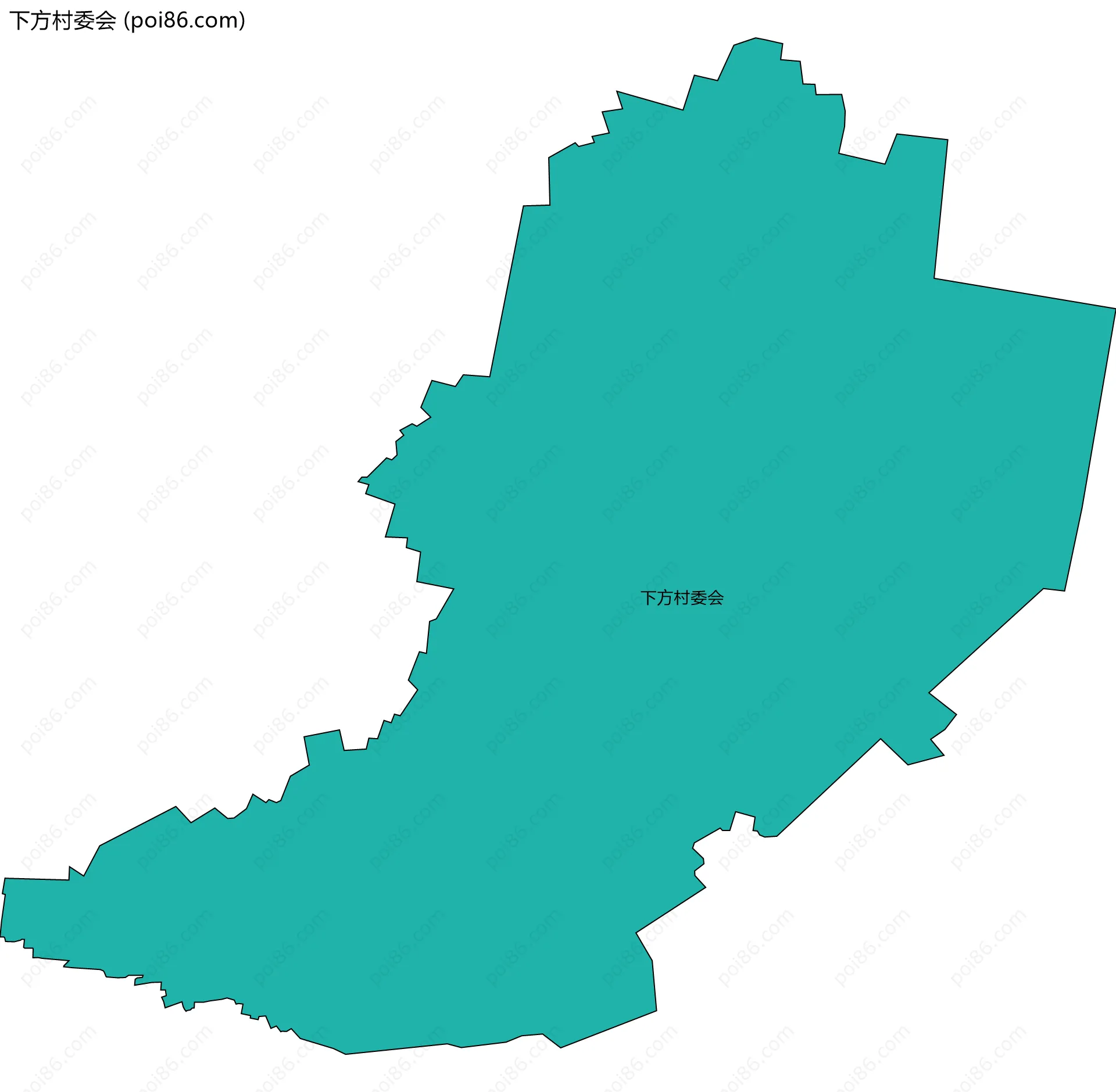 下方村委会边界地图