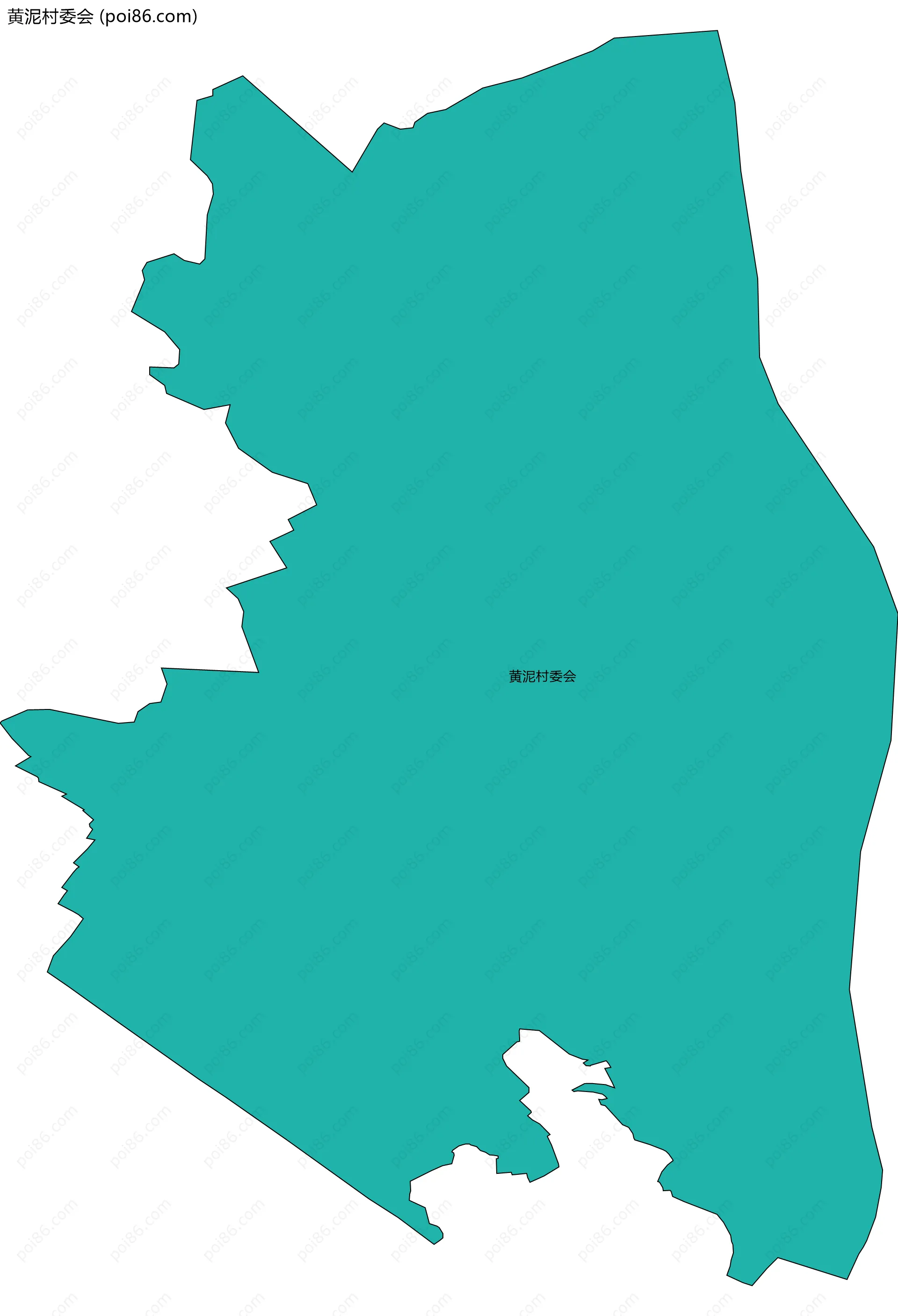 黄泥村委会边界地图