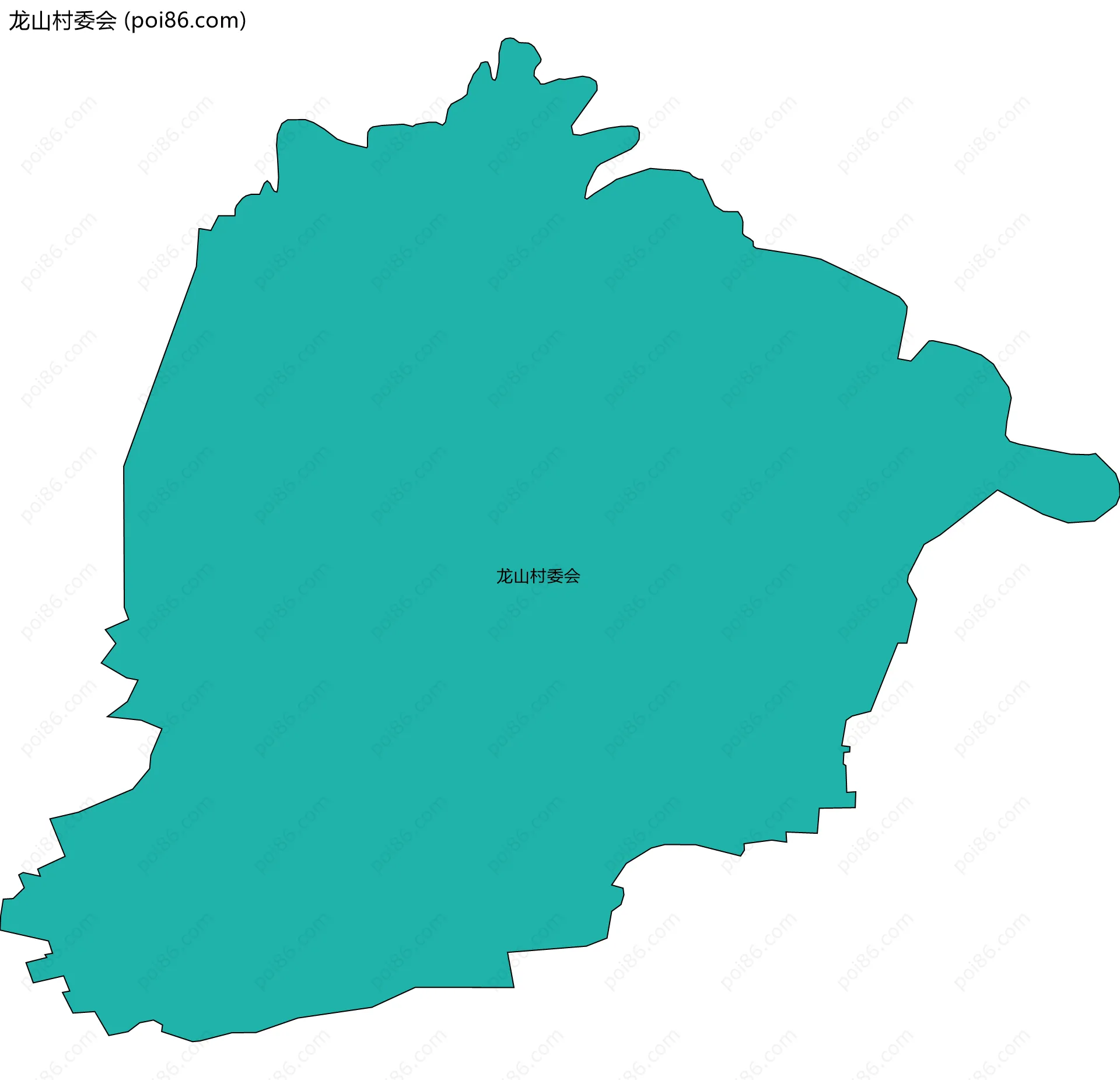 龙山村委会边界地图