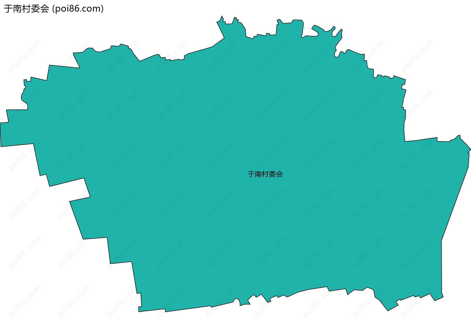 于南村委会边界地图