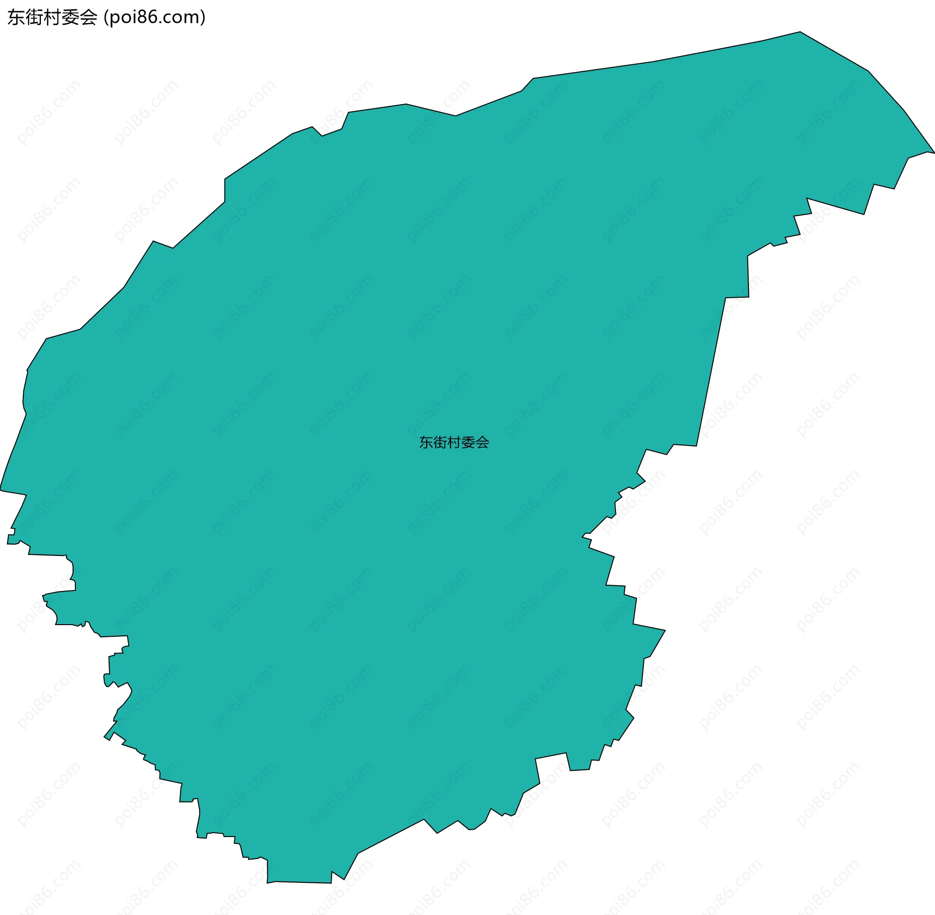 东街村委会边界地图