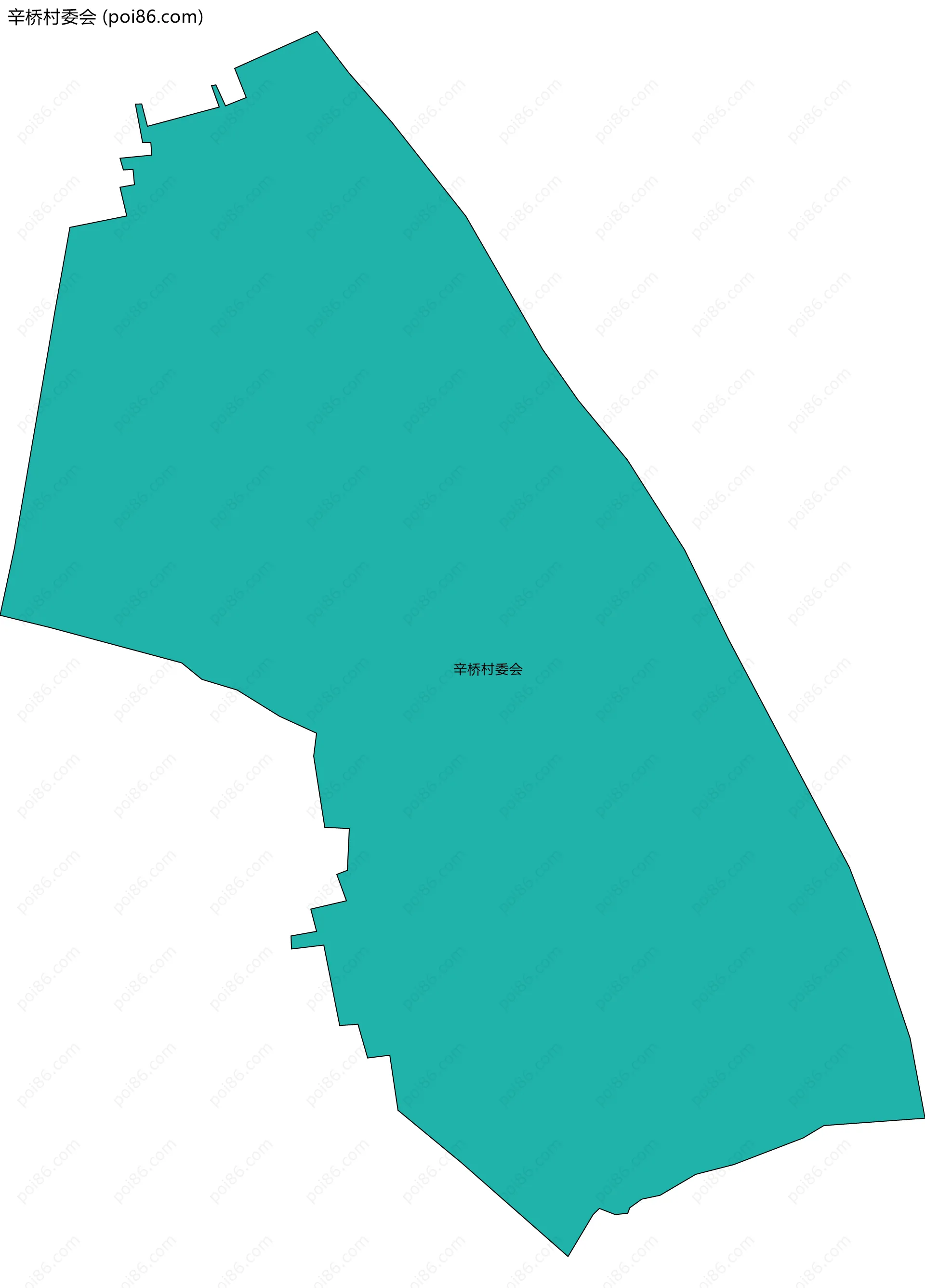 辛桥村委会边界地图