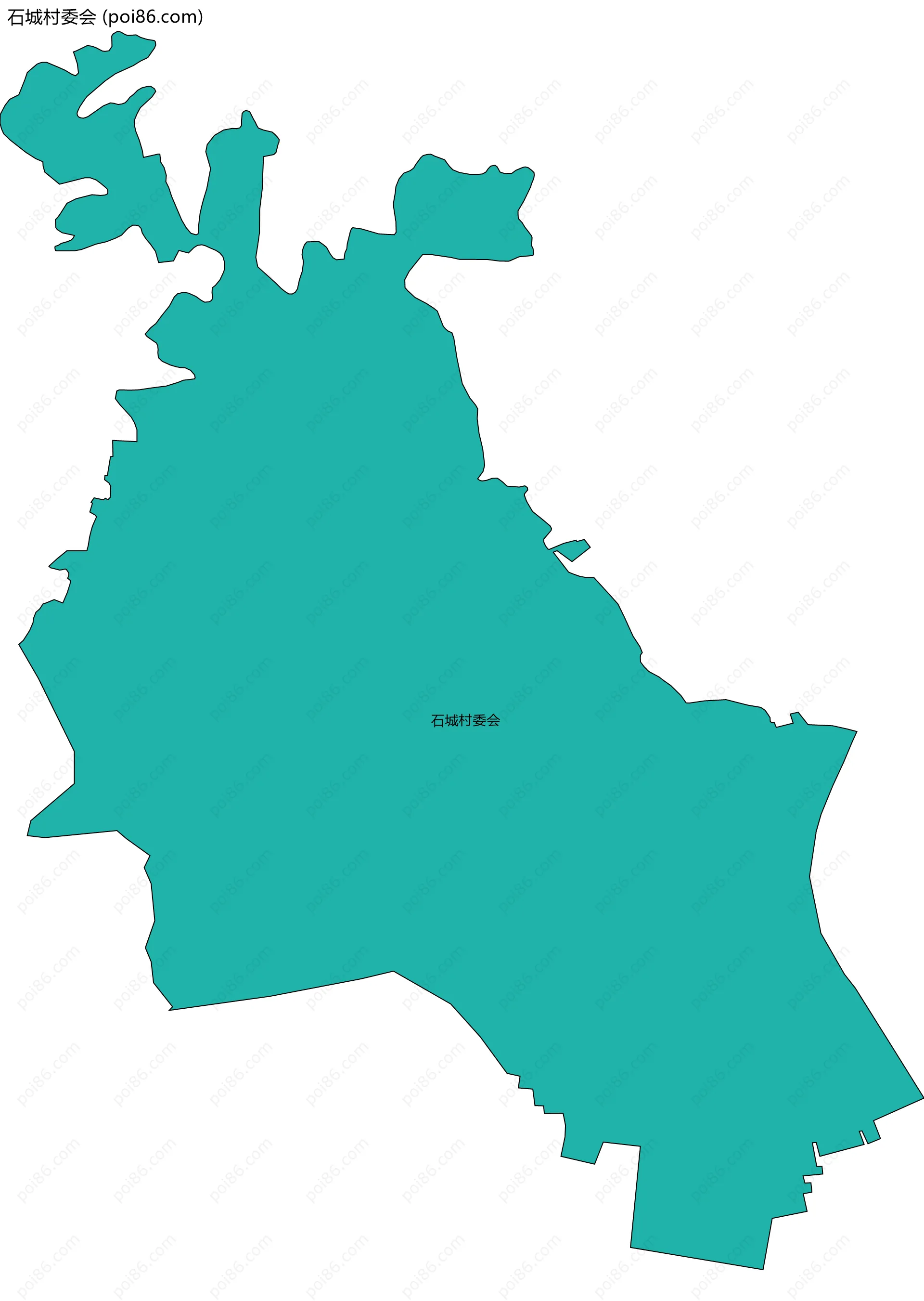 石城村委会边界地图