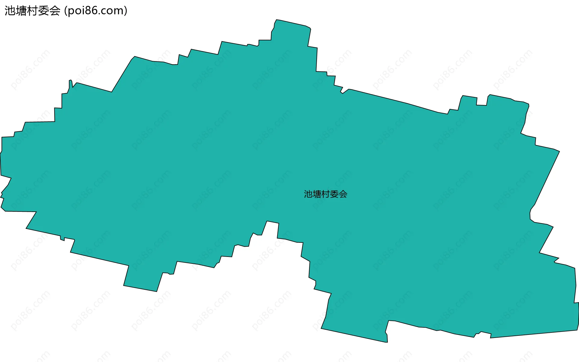 池塘村委会边界地图