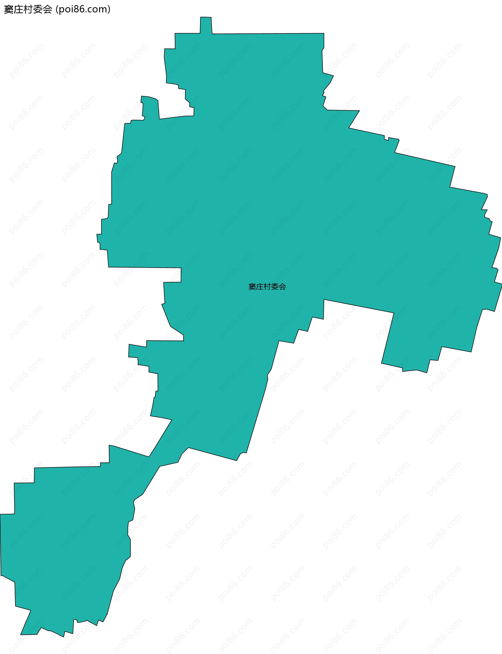 窦庄村委会边界地图