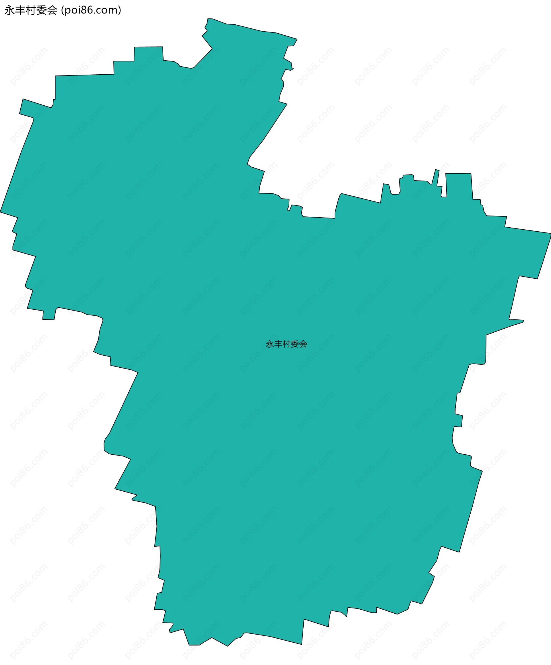 永丰村委会边界地图