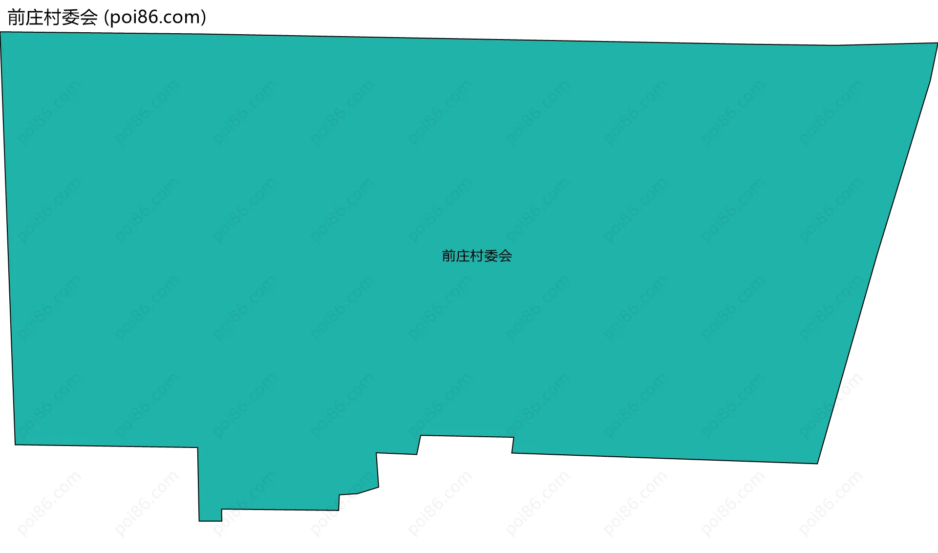 前庄村委会边界地图