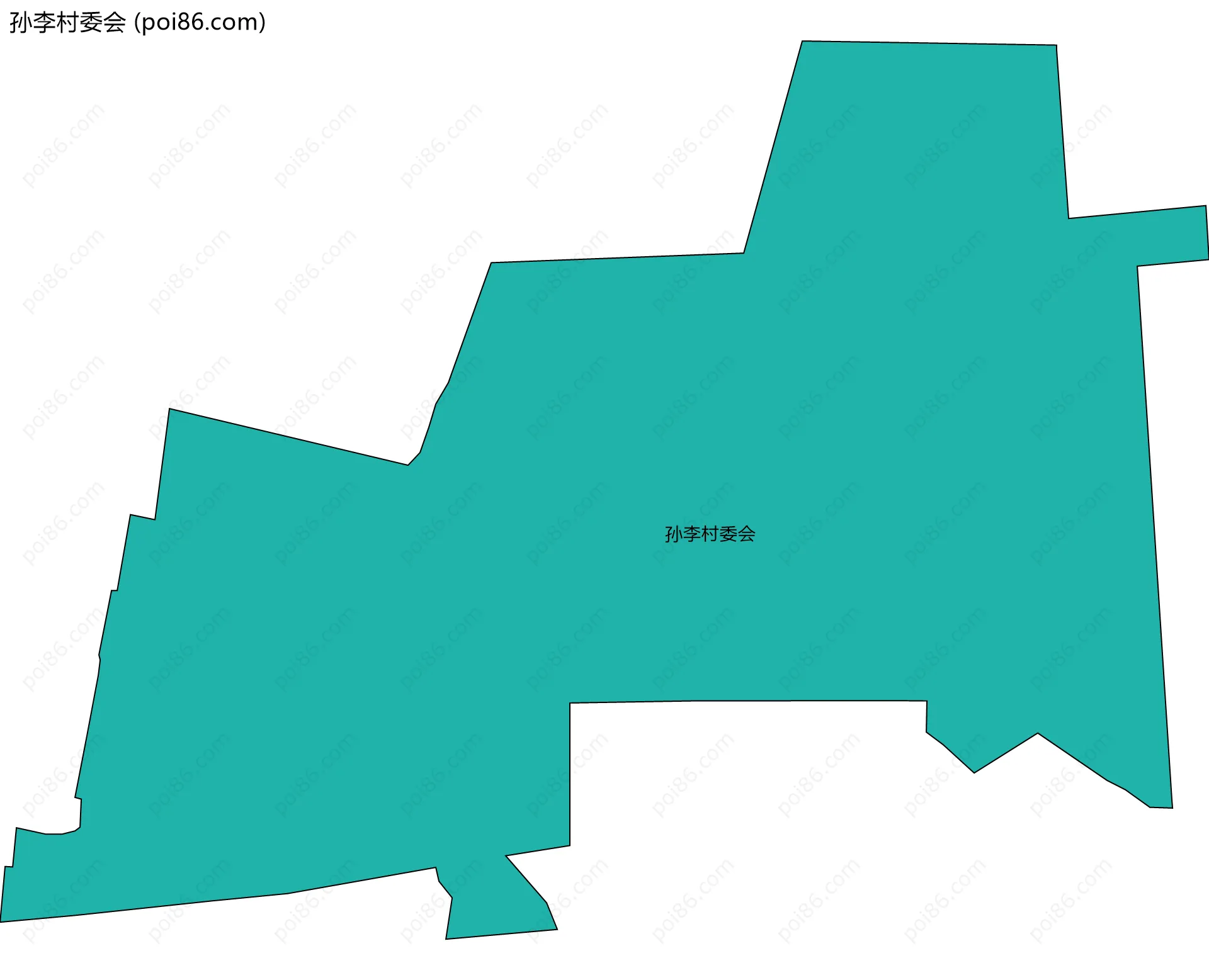 孙李村委会边界地图