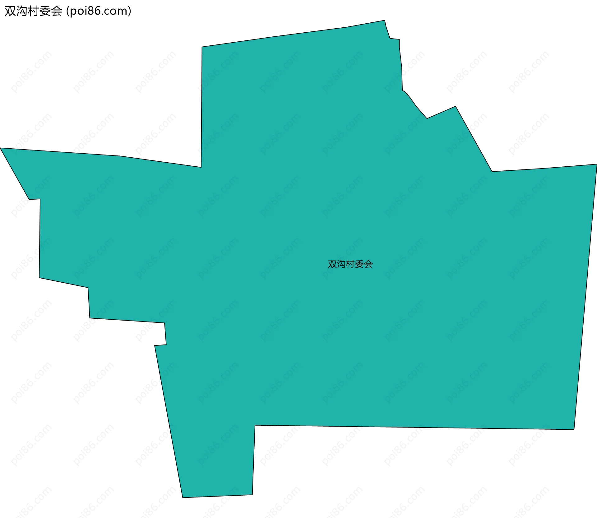 双沟村委会边界地图
