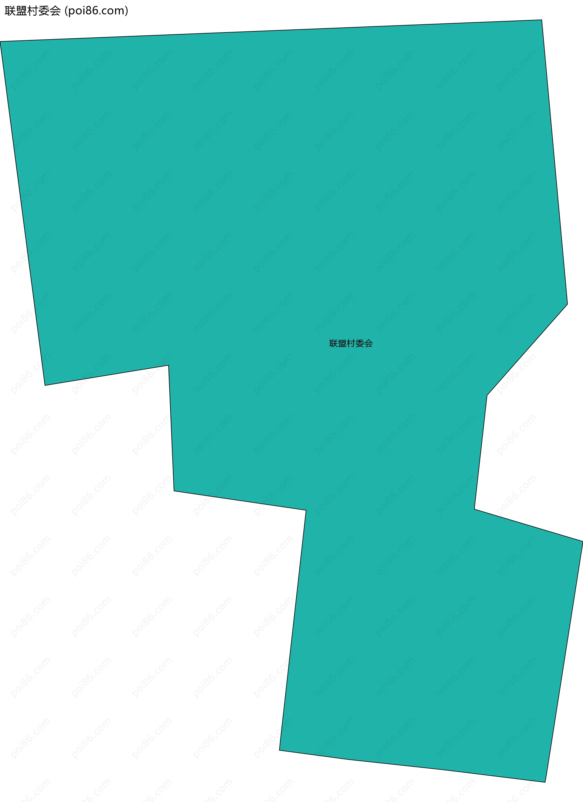 联盟村委会边界地图