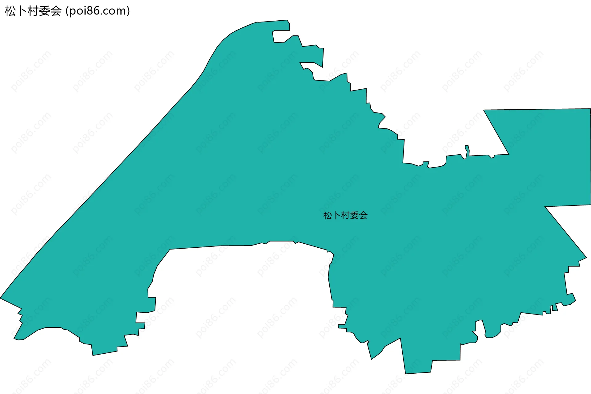 松卜村委会边界地图
