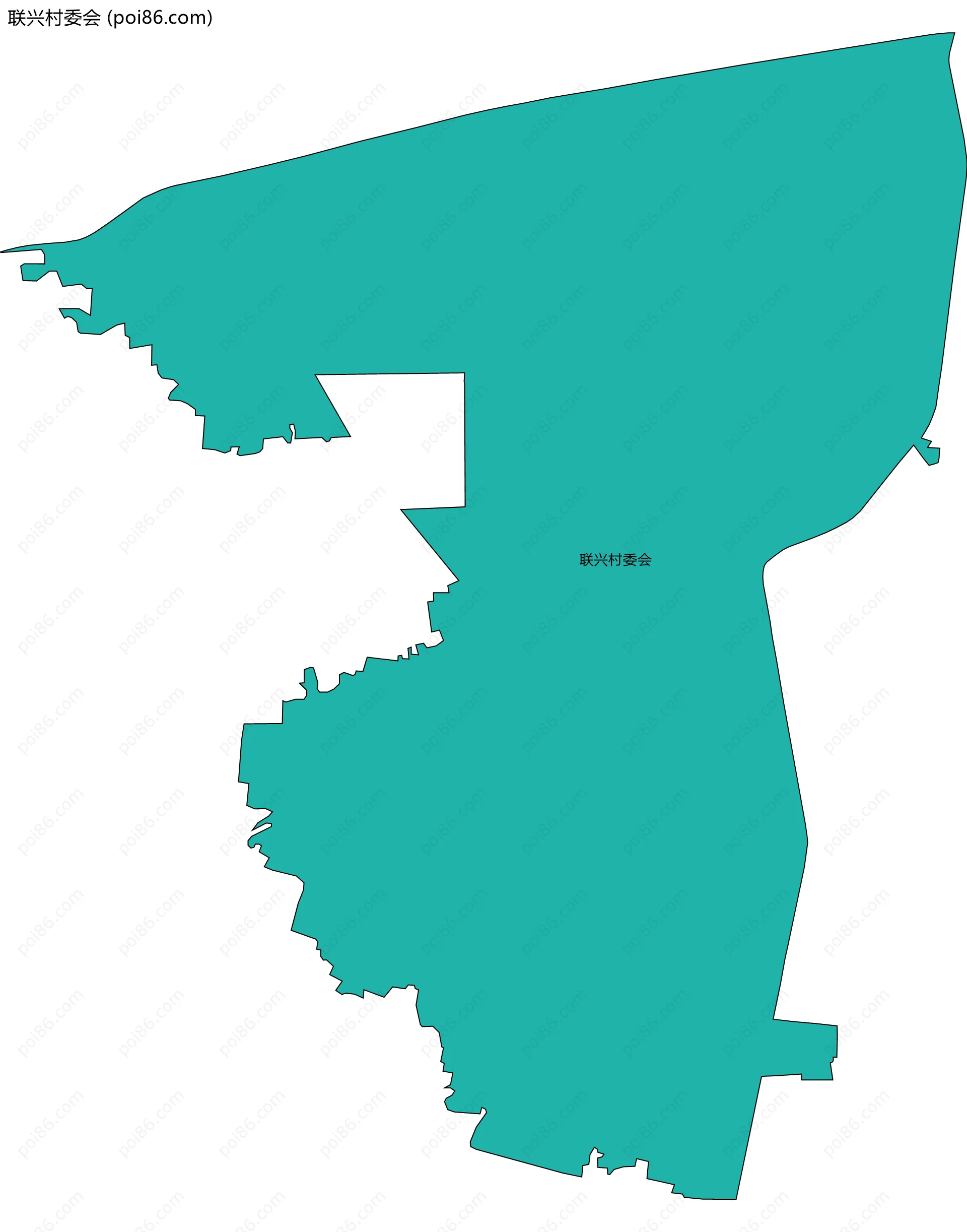 联兴村委会边界地图