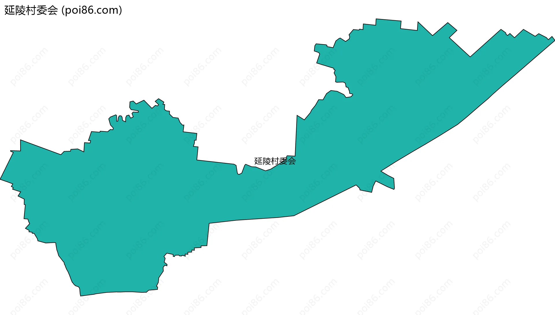 延陵村委会边界地图