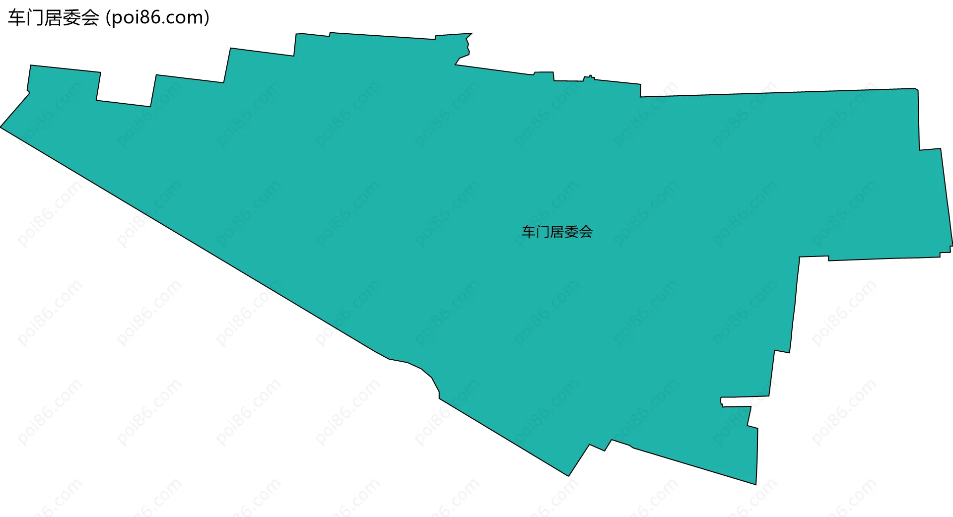 车门居委会边界地图