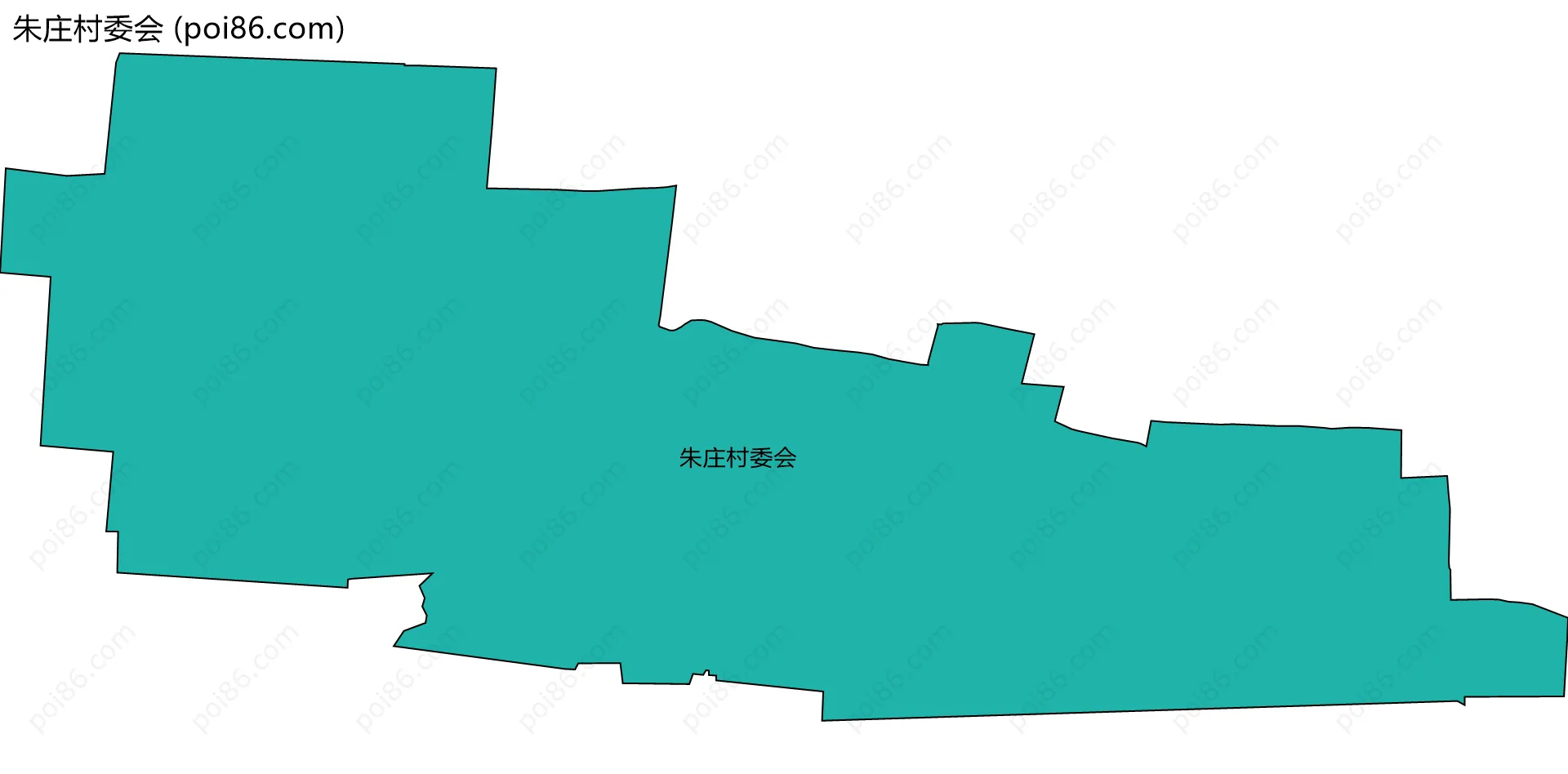 朱庄村委会边界地图