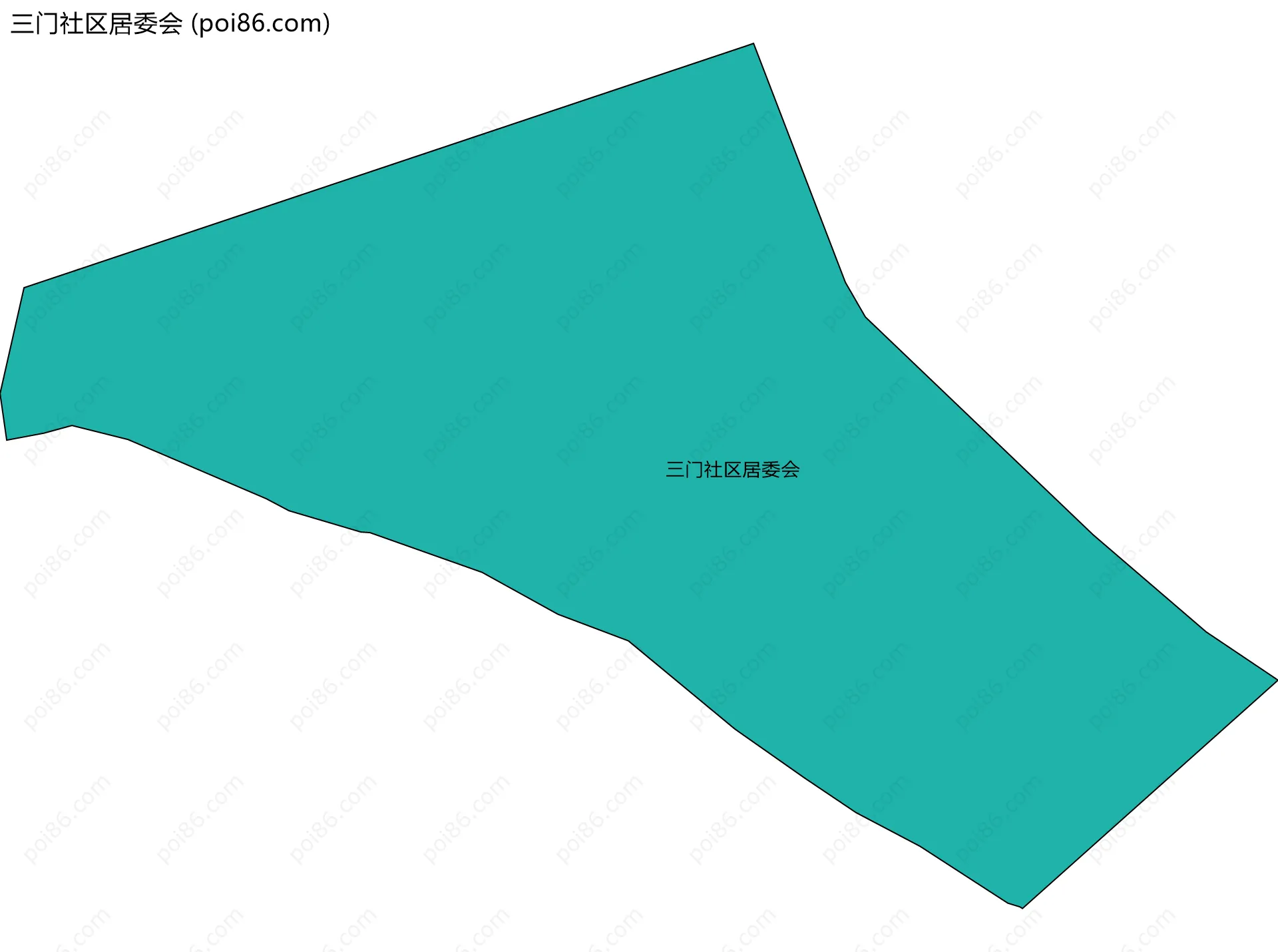 三门社区居委会边界地图