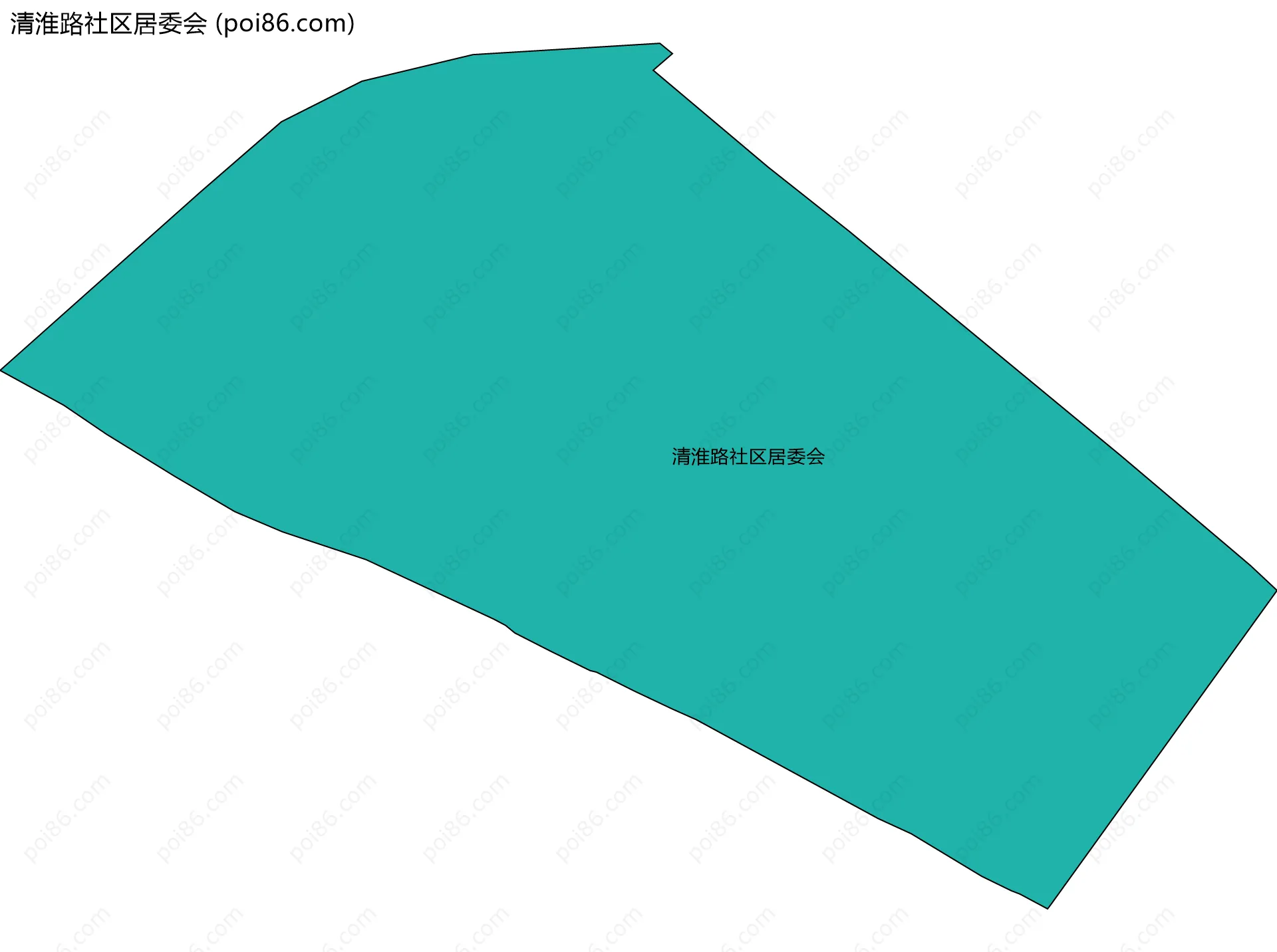 清淮路社区居委会边界地图