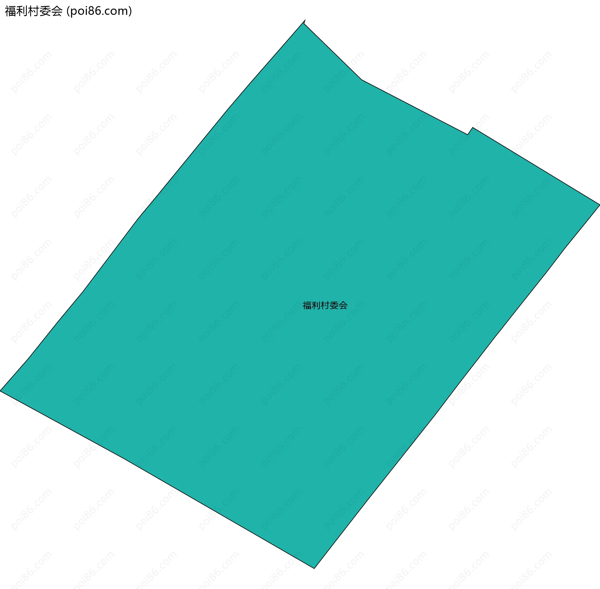 福利村委会边界地图