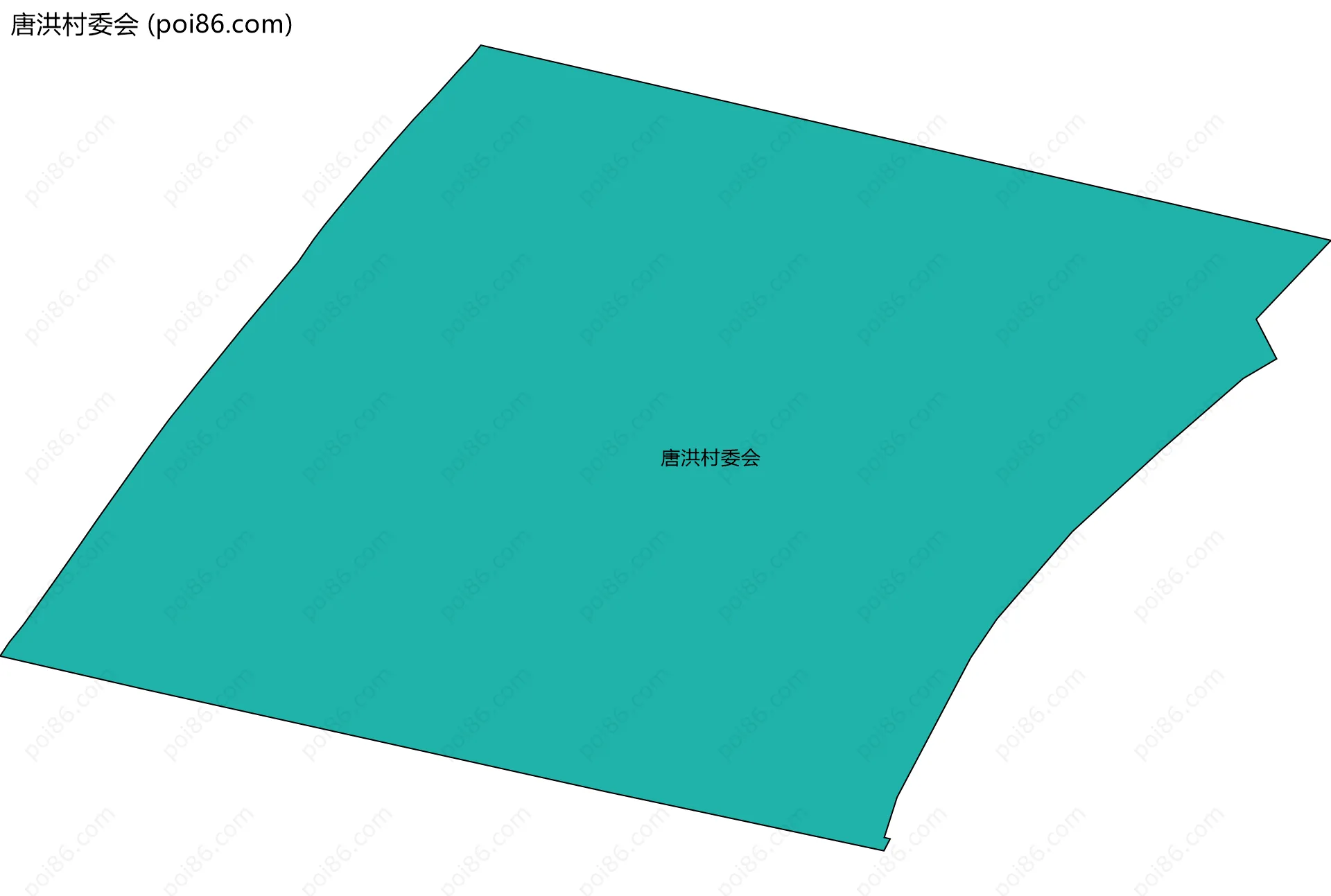 唐洪村委会边界地图