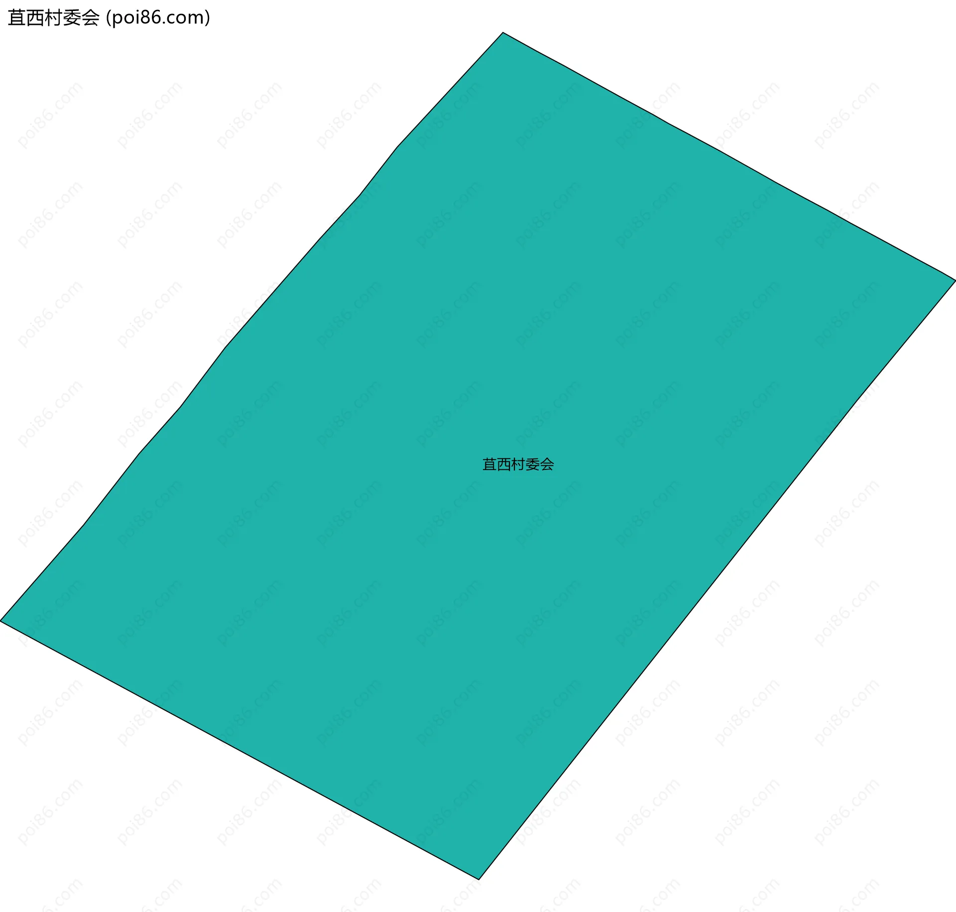 苴西村委会边界地图
