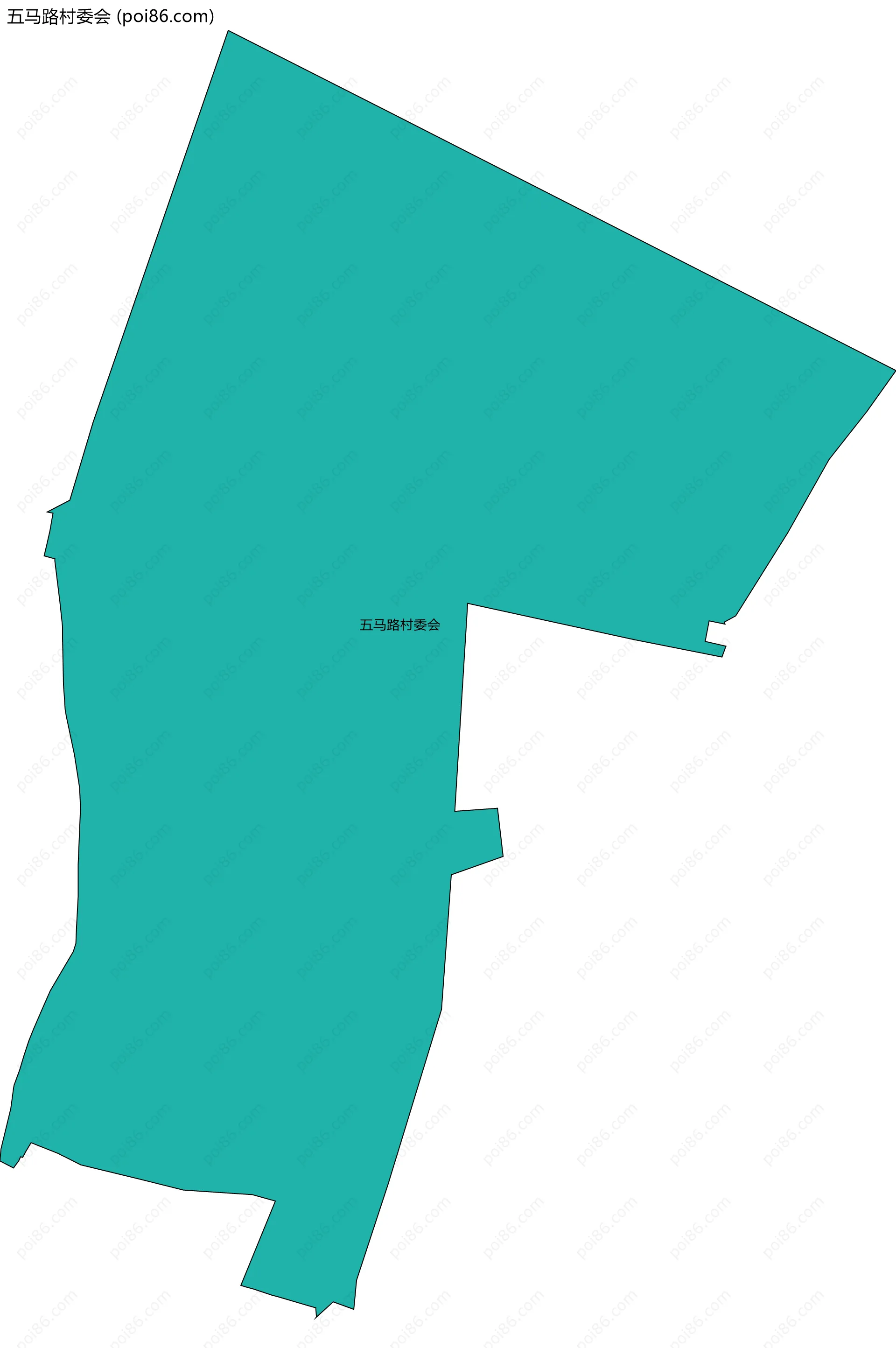 五马路村委会边界地图