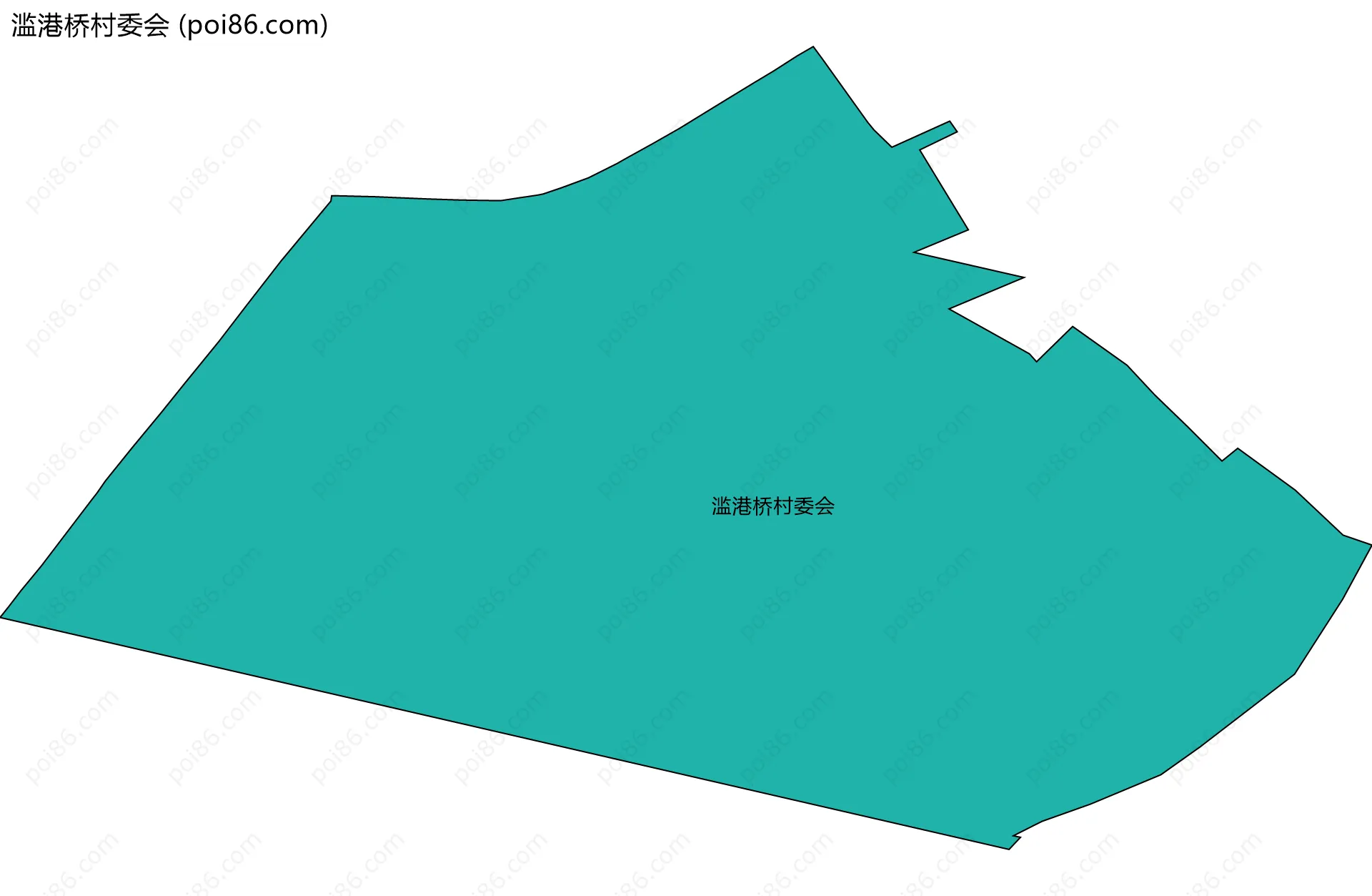 滥港桥村委会边界地图