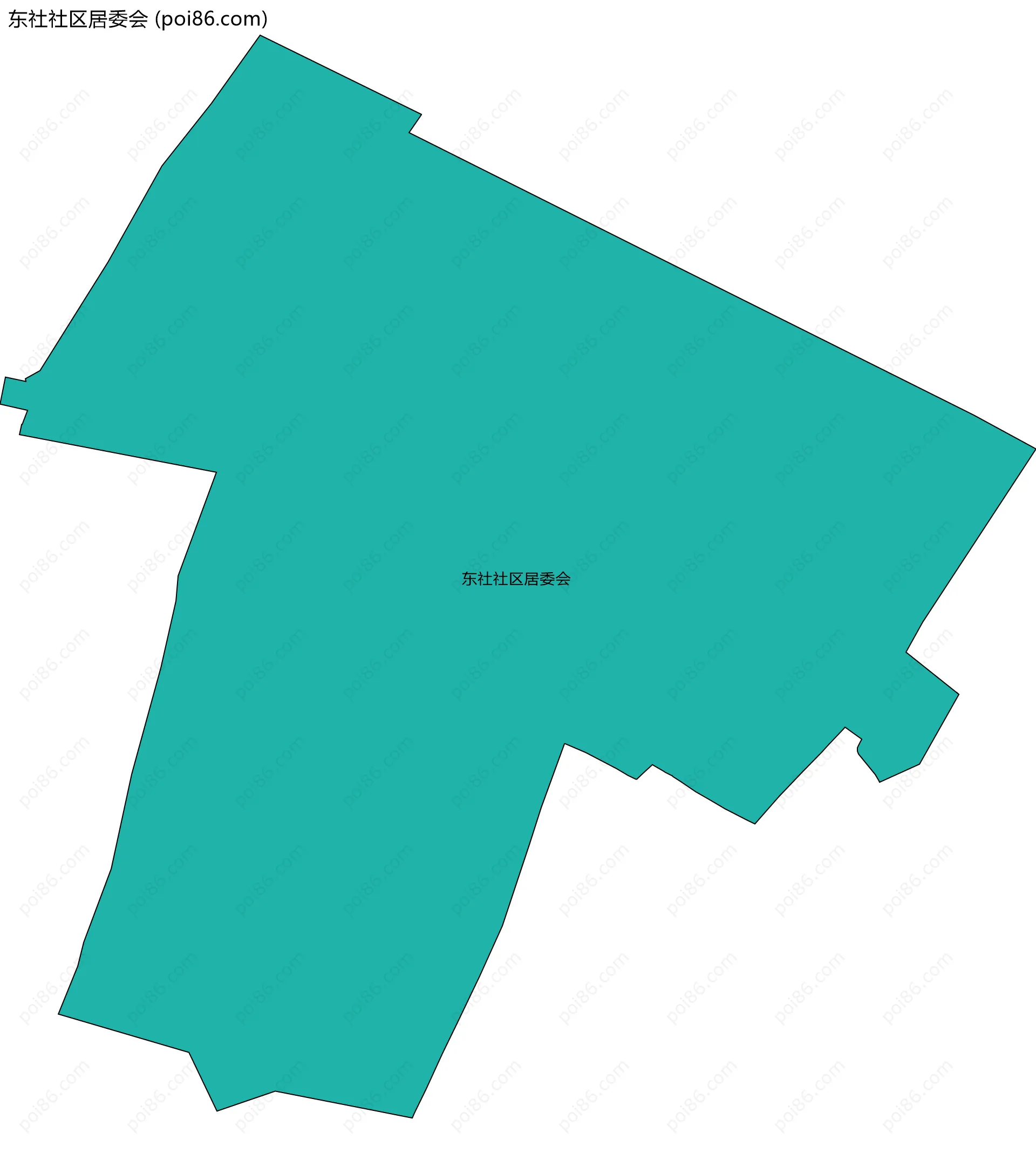 东社社区居委会边界地图
