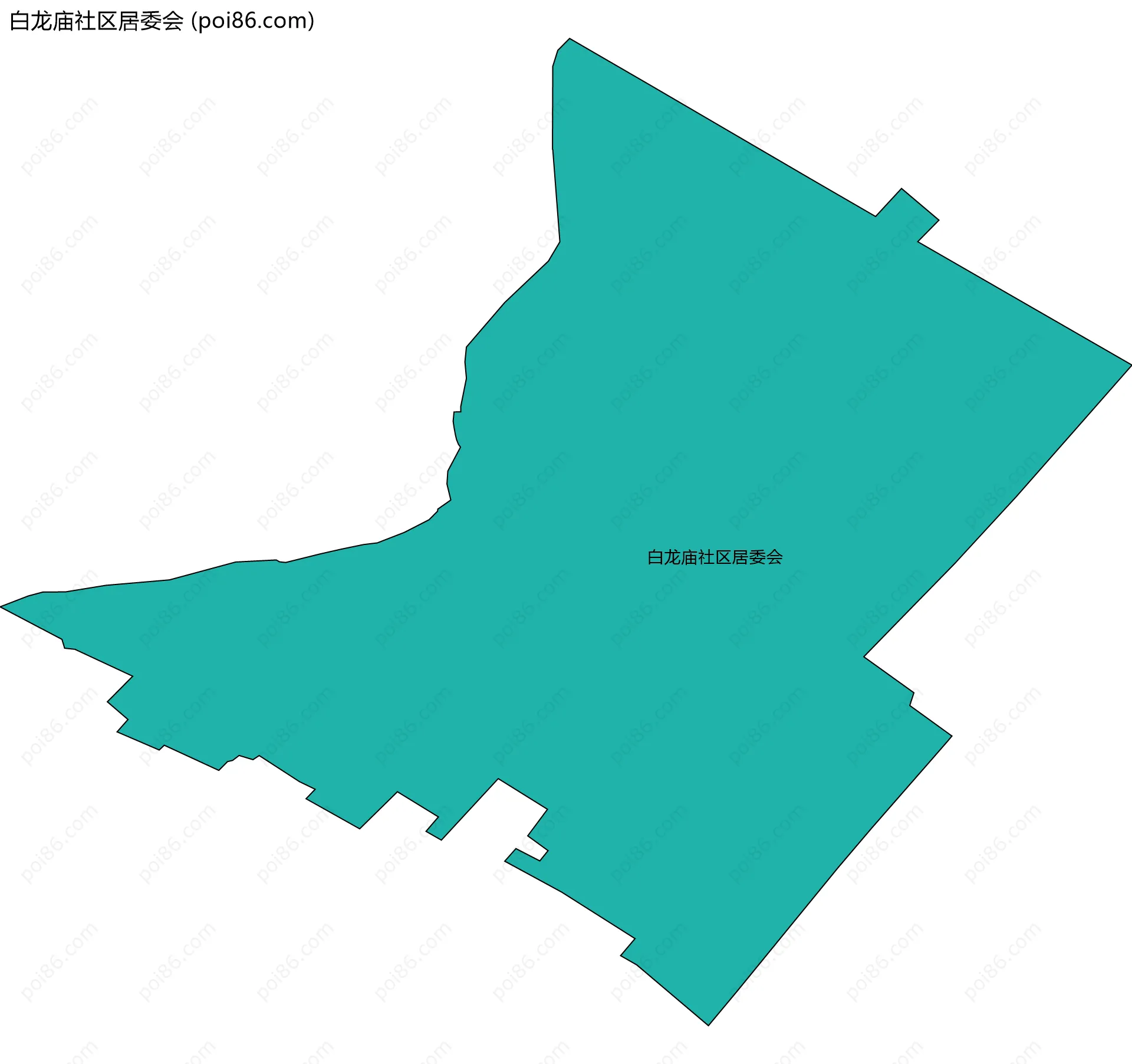 白龙庙社区居委会边界地图