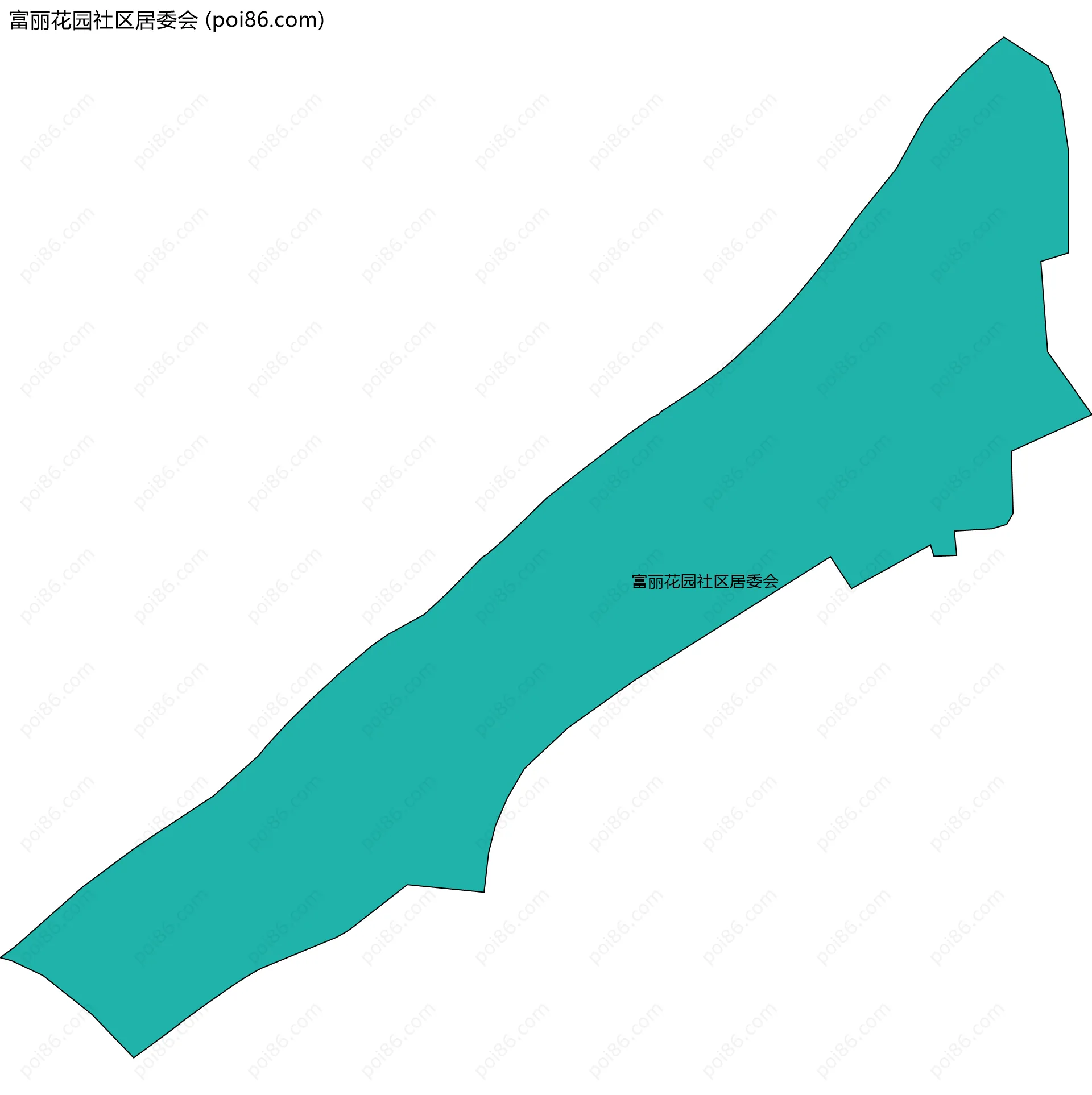 富丽花园社区居委会边界地图