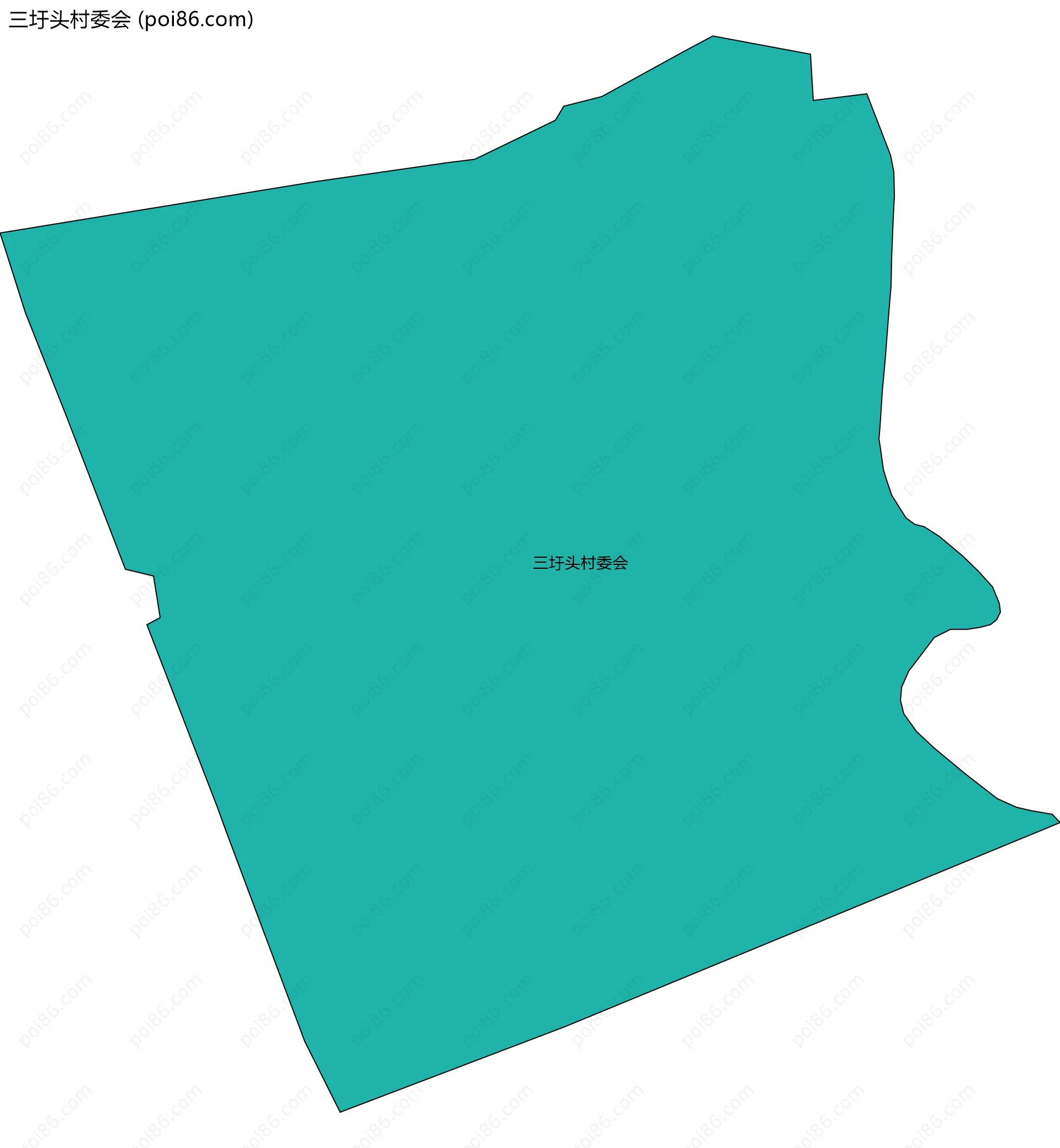 三圩头村委会边界地图