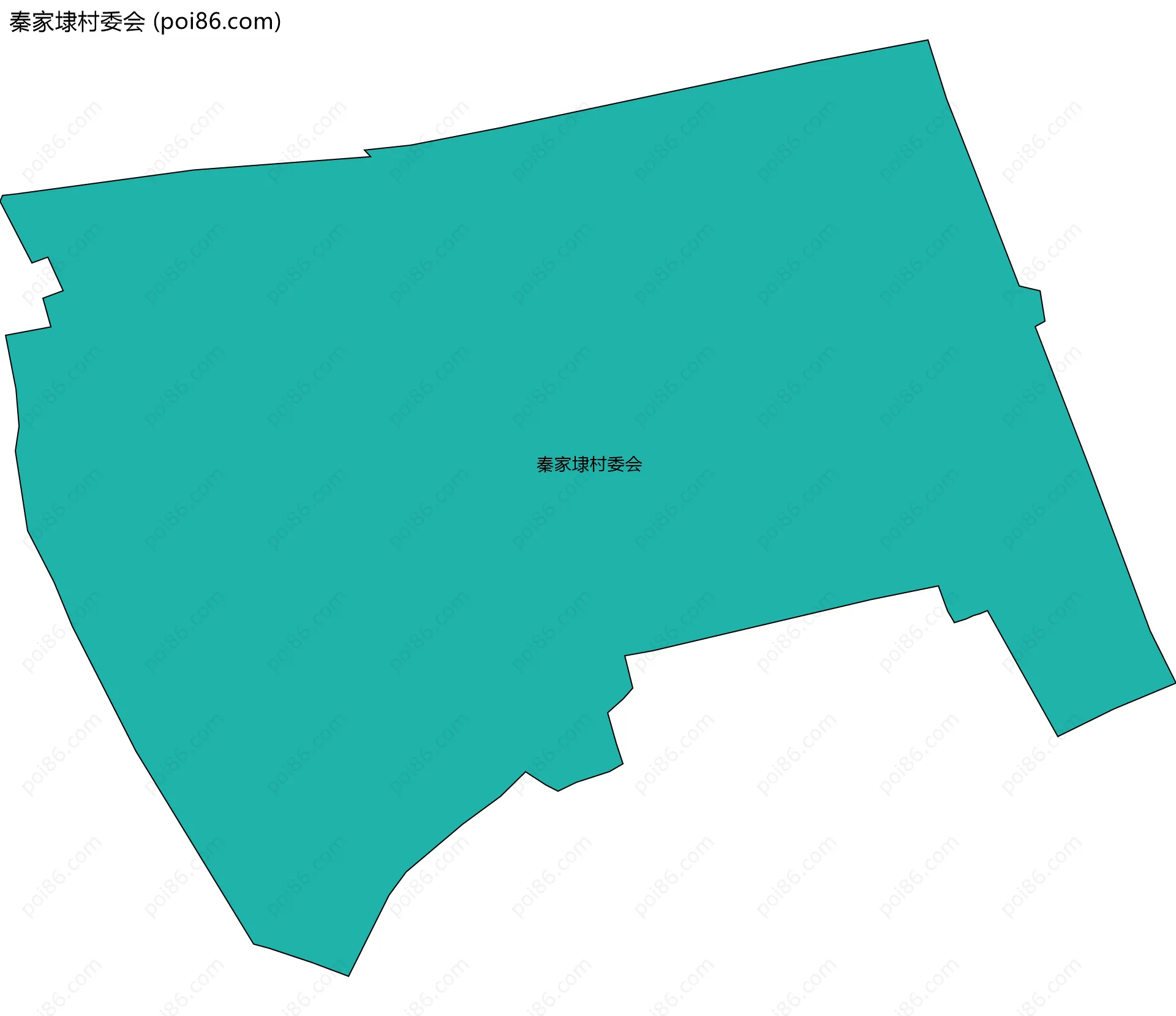 秦家埭村委会边界地图
