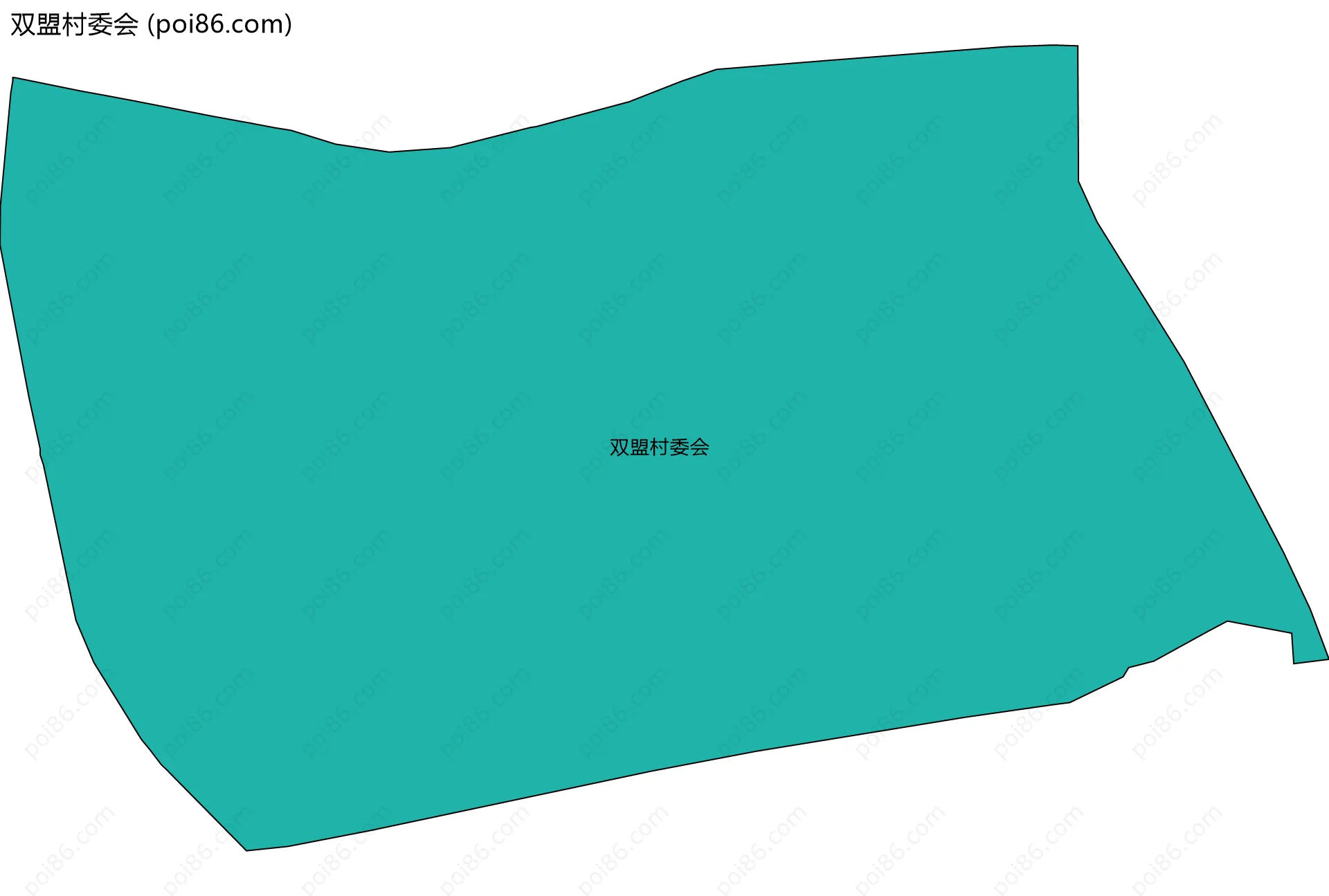 双盟村委会边界地图