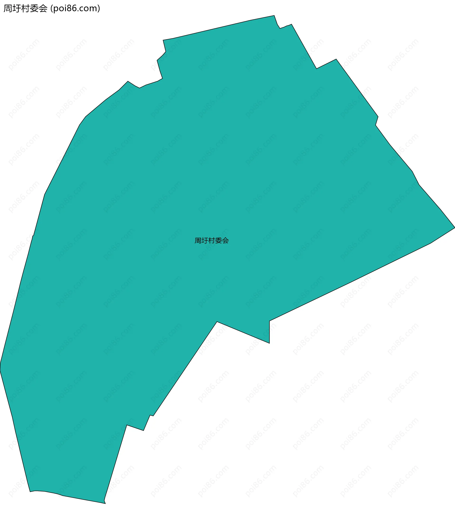 周圩村委会边界地图