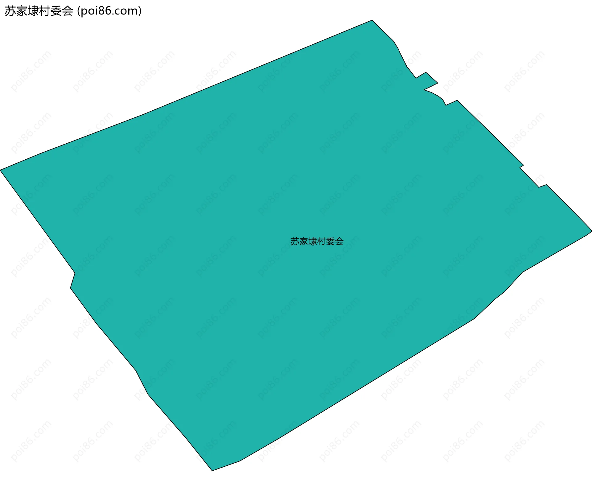 苏家埭村委会边界地图