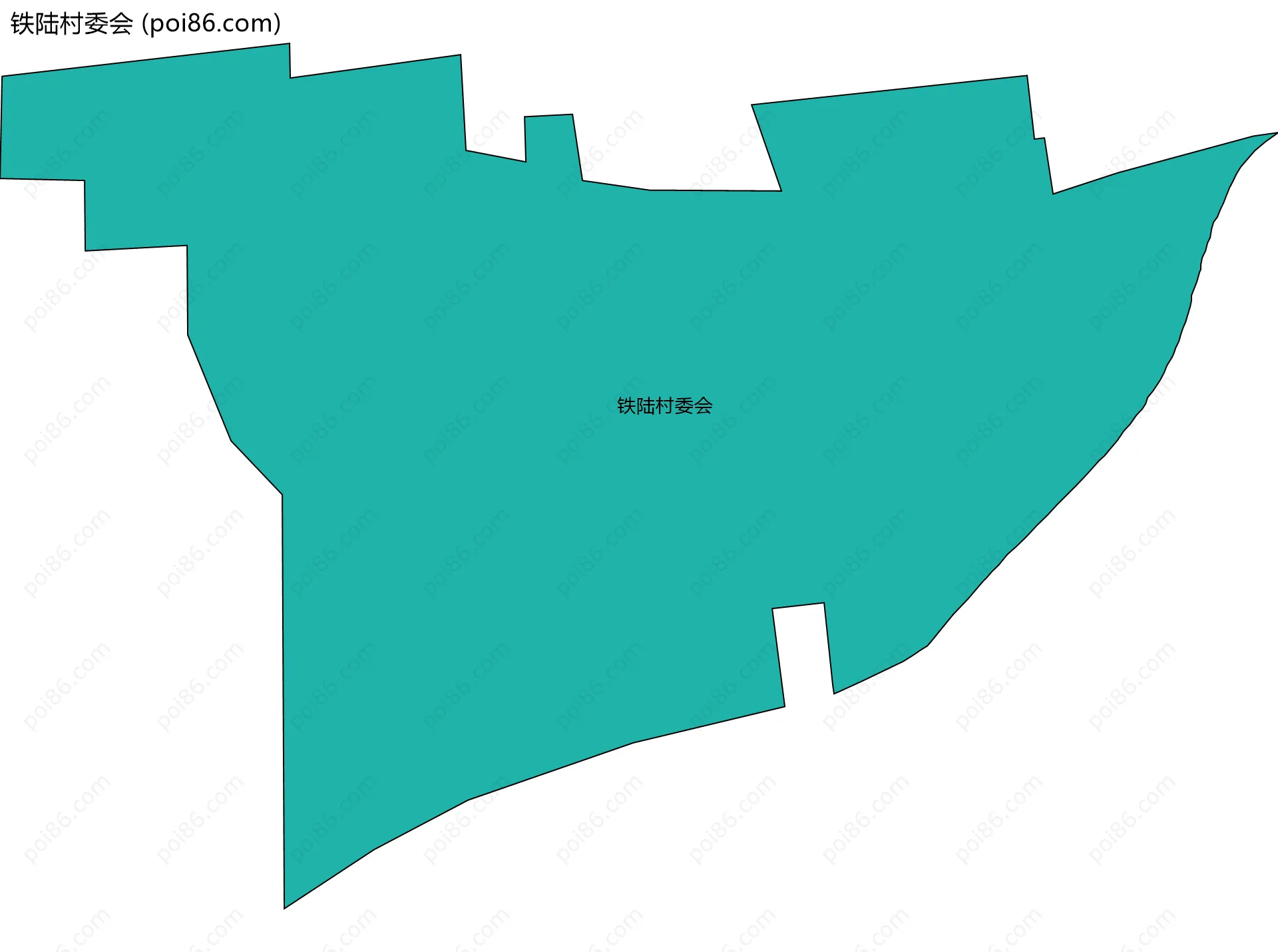 铁陆村委会边界地图