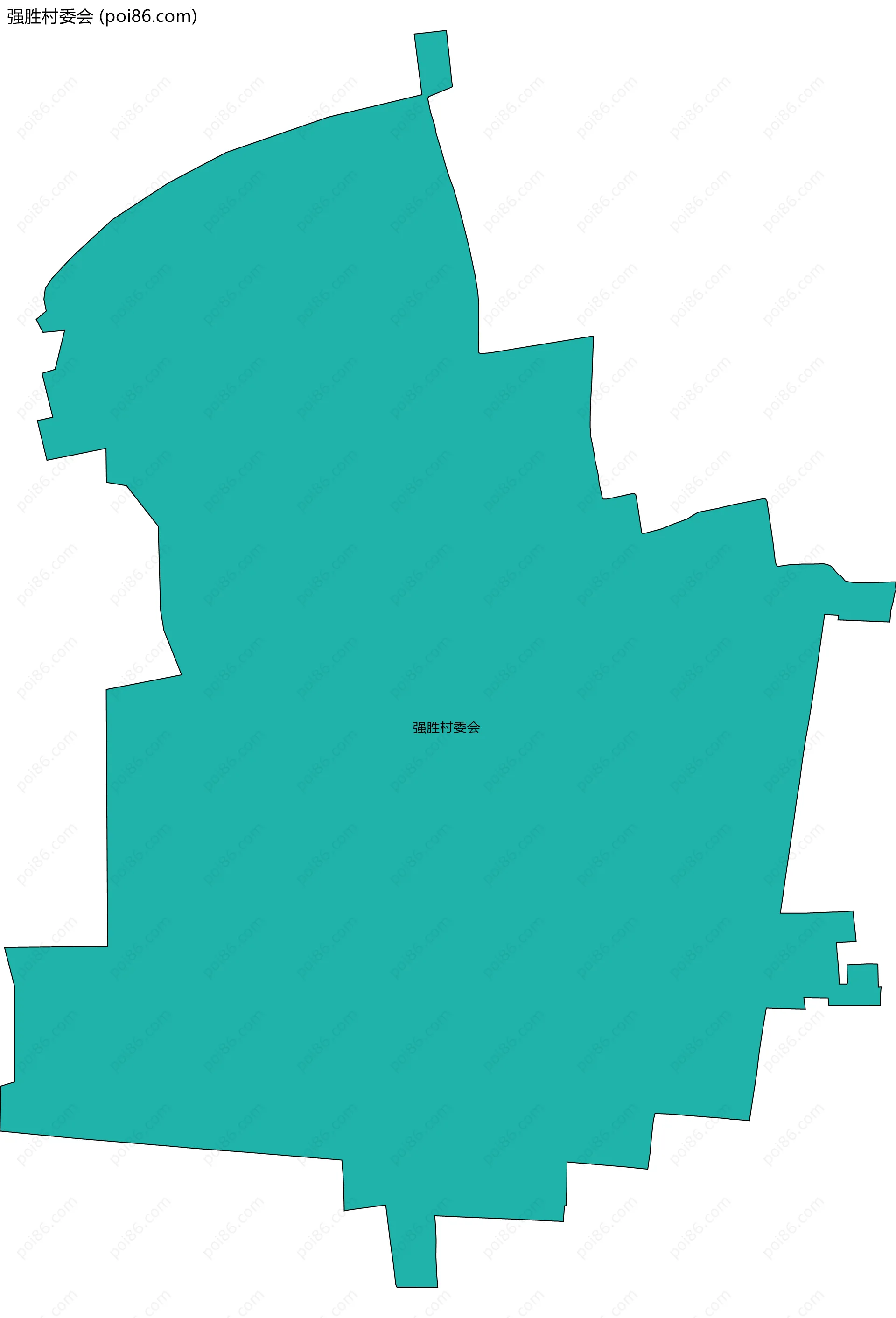 强胜村委会边界地图