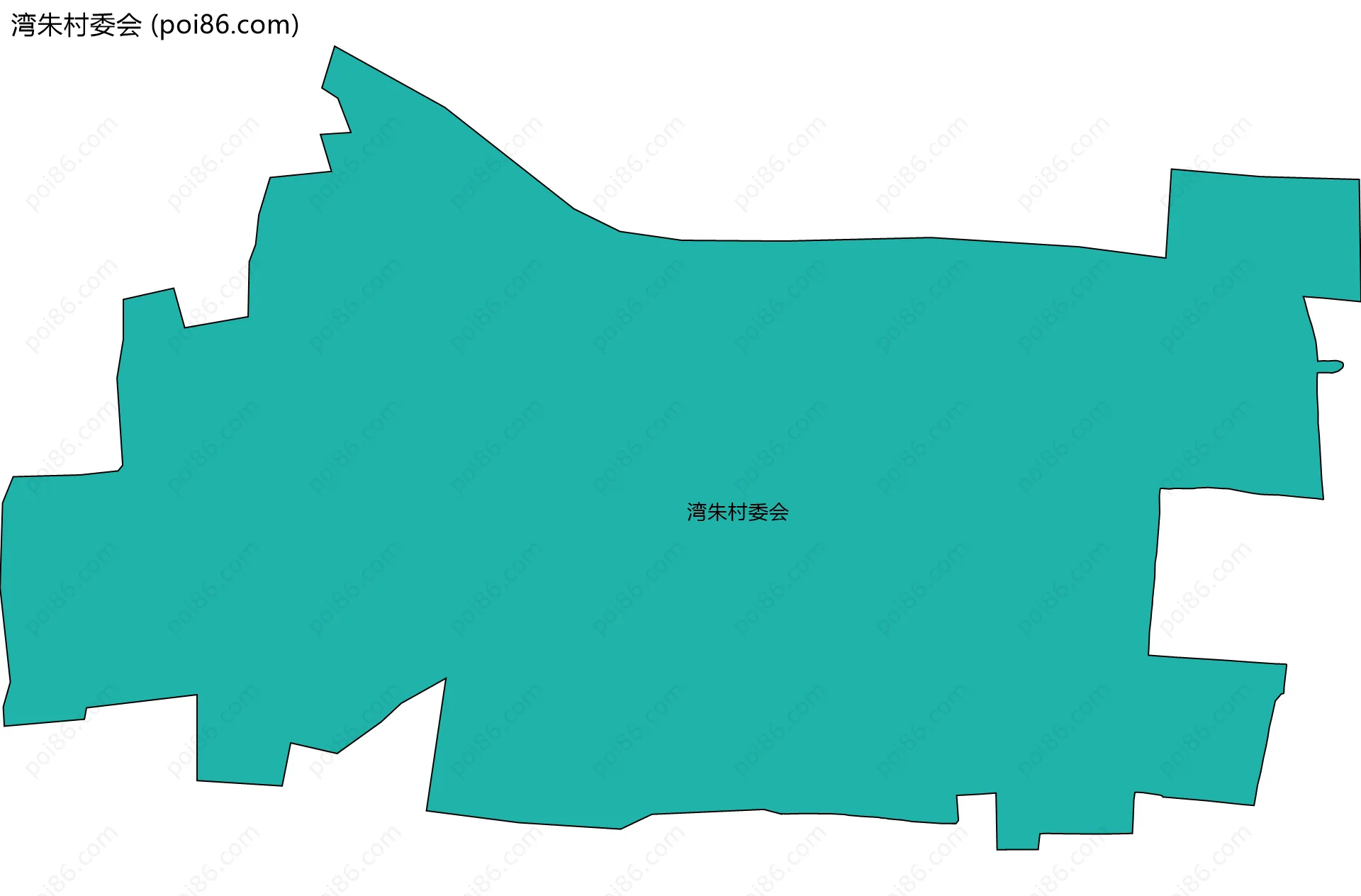 湾朱村委会边界地图